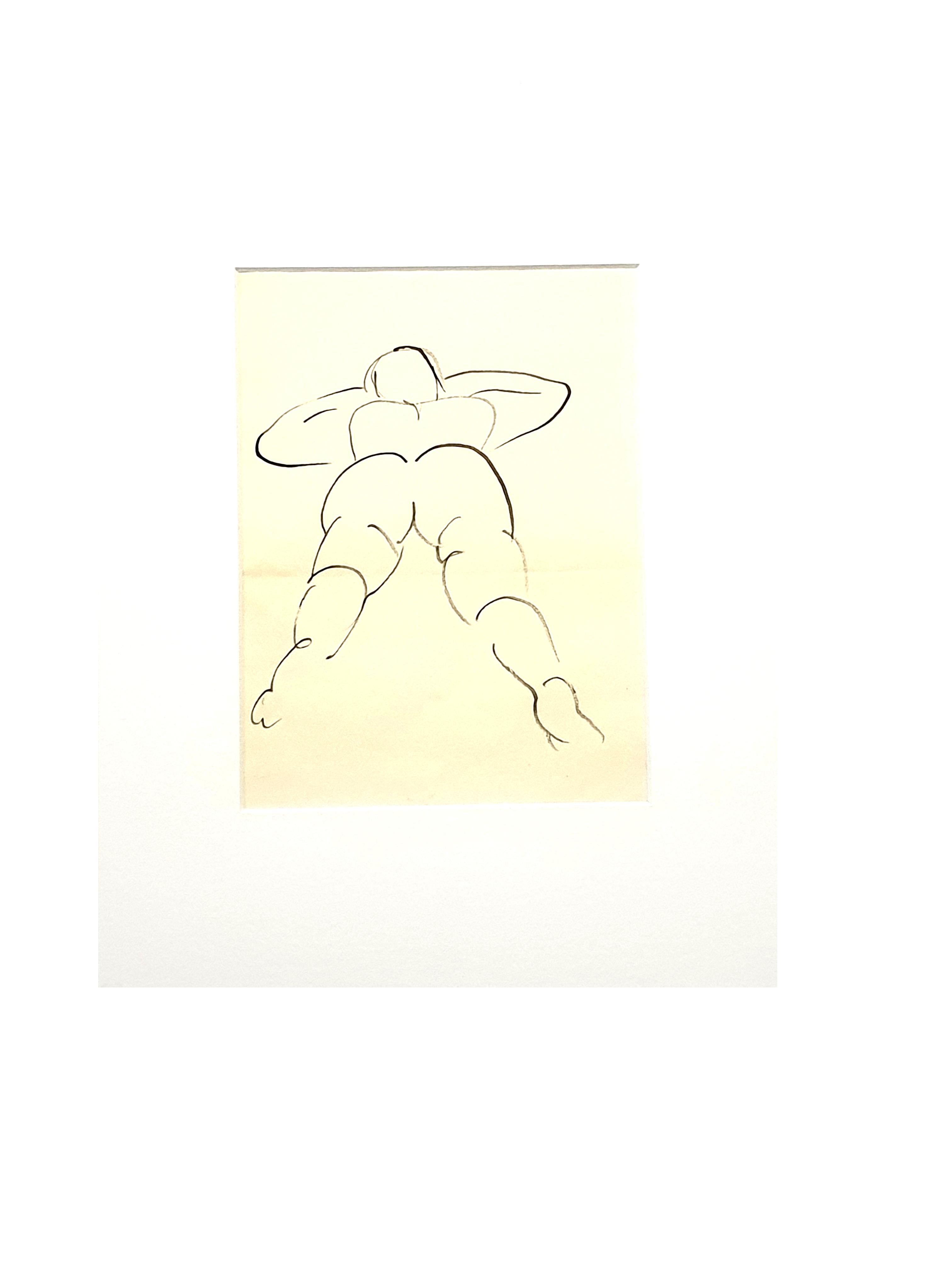 Jean Cocteau - Young Woman - Drawing For Sale 2