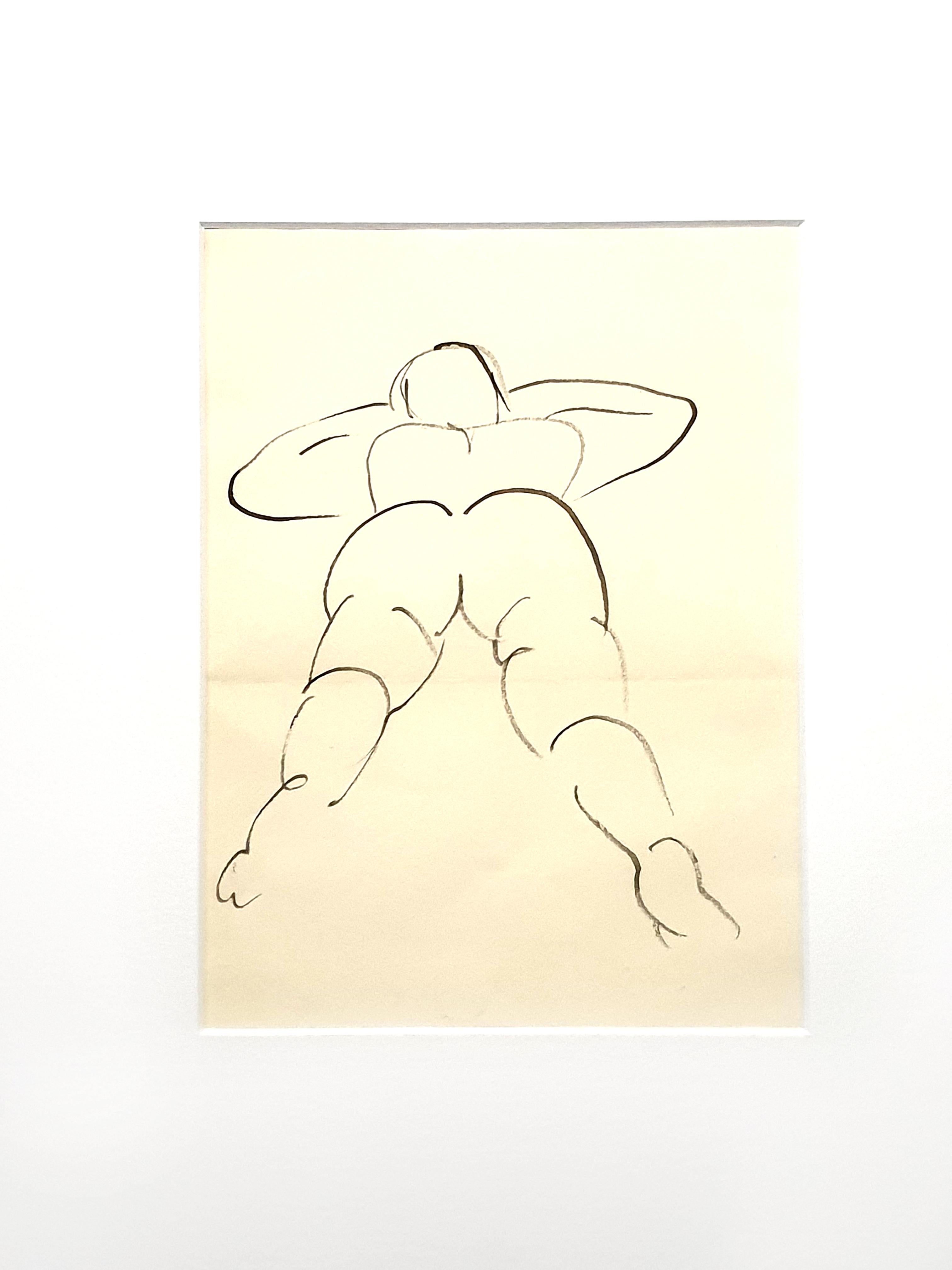 Jean Cocteau - Young Woman - Drawing For Sale 3