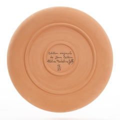 La Diabolique Ceramic Plate, Art Deco, Signed, 15/25, 30 cm, 1963