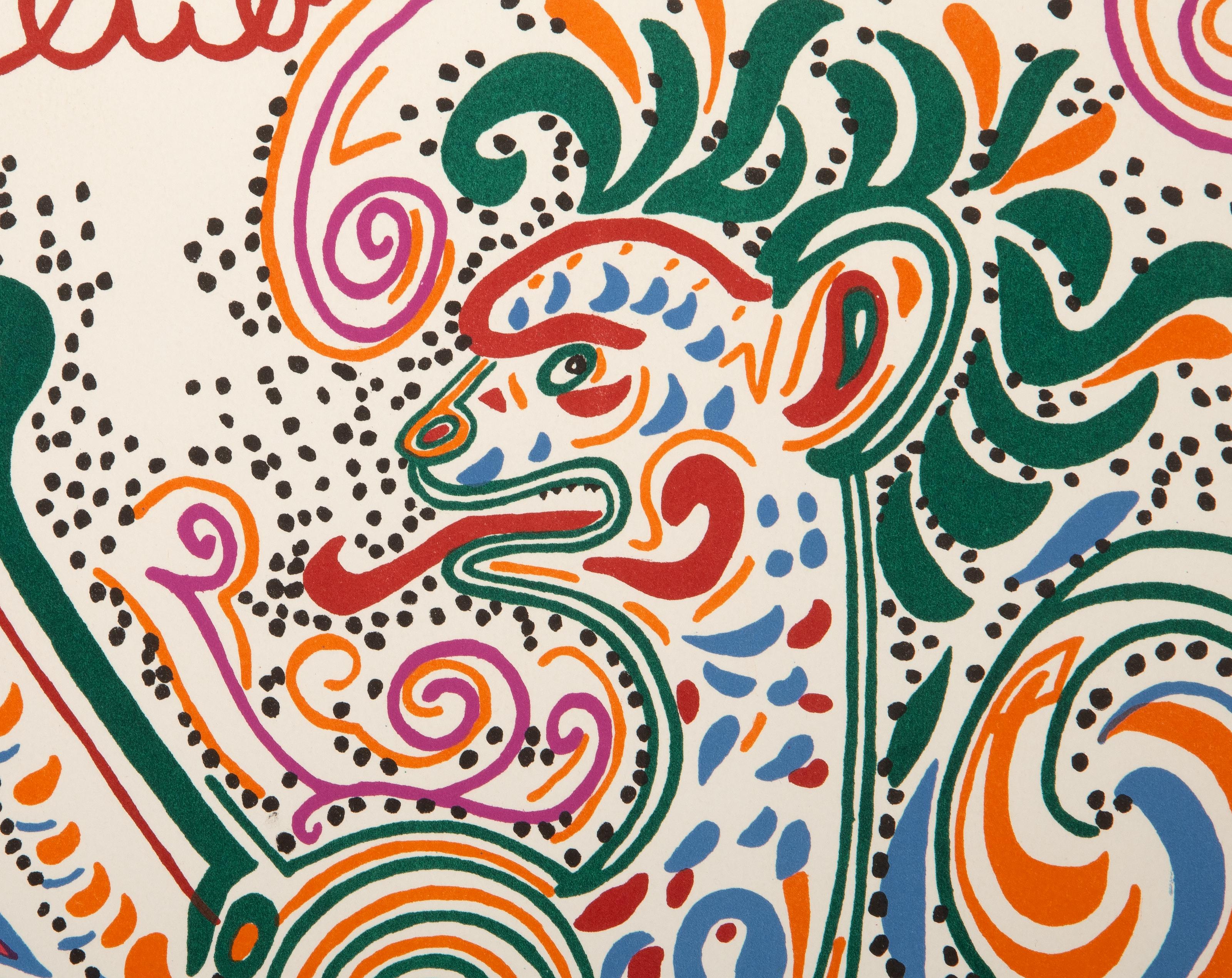 Club de Leones, litografía de arte moderno de Jean Cocteau en venta 1