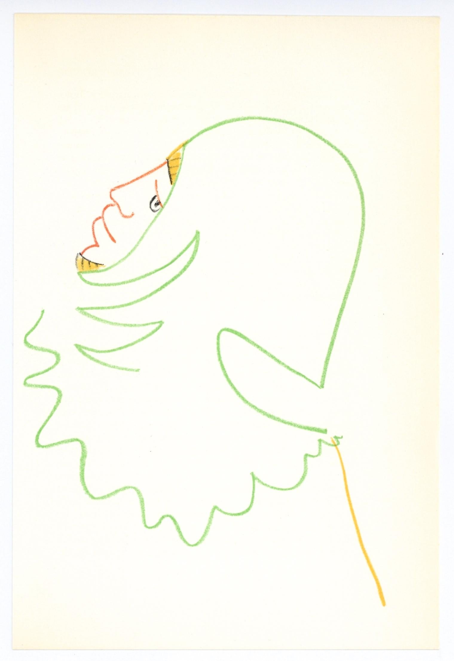 Originallithographie – Print von Jean Cocteau