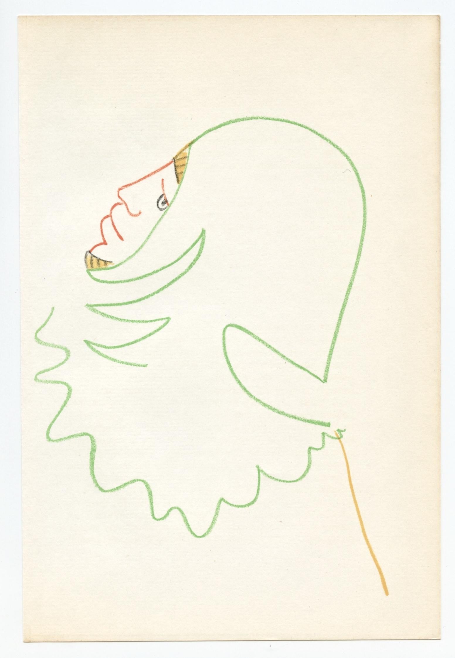 litografia originale - Print di Jean Cocteau