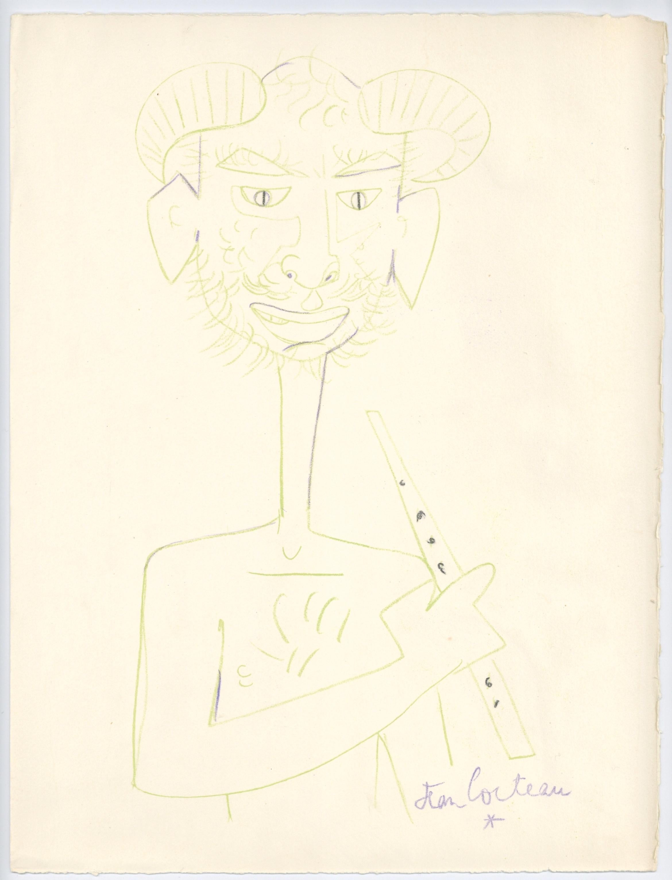 original lithograph - Print by Jean Cocteau