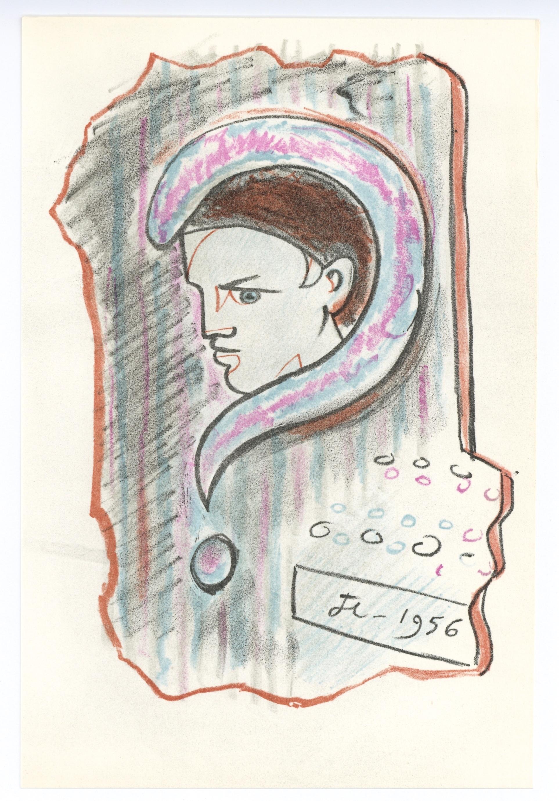 original lithograph - Print by Jean Cocteau