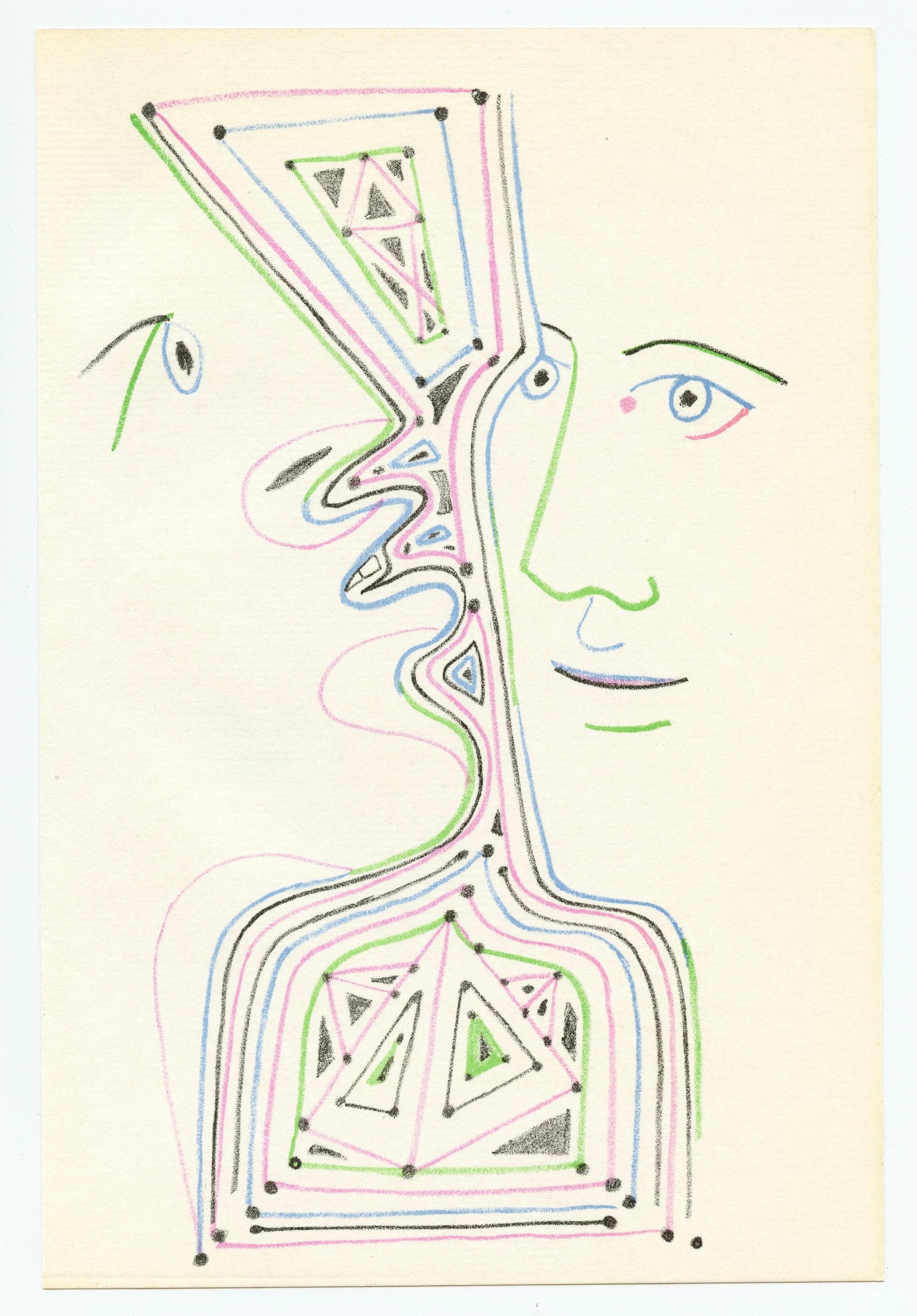 original lithograph - Print by Jean Cocteau