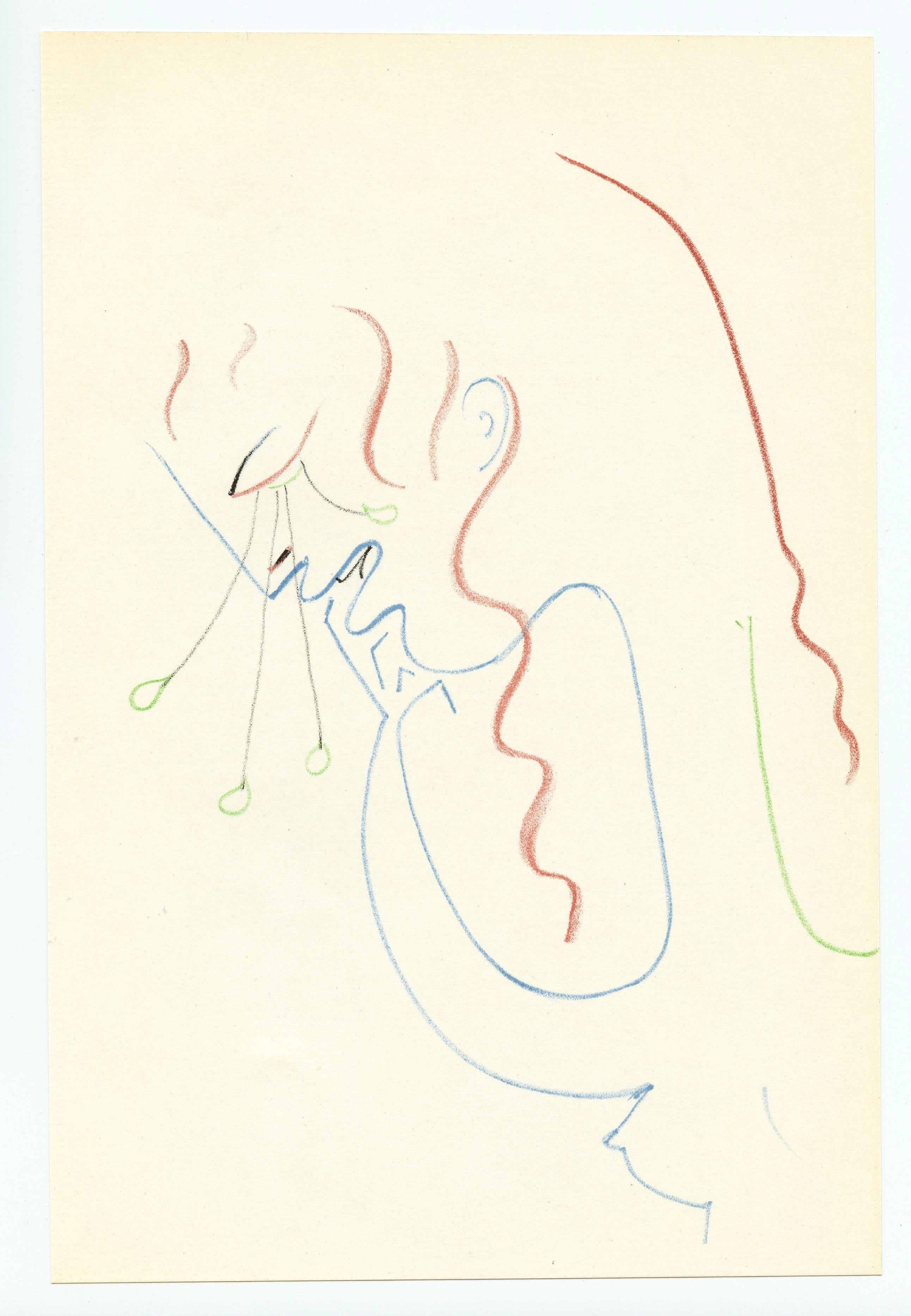 original lithograph - Print by Jean Cocteau