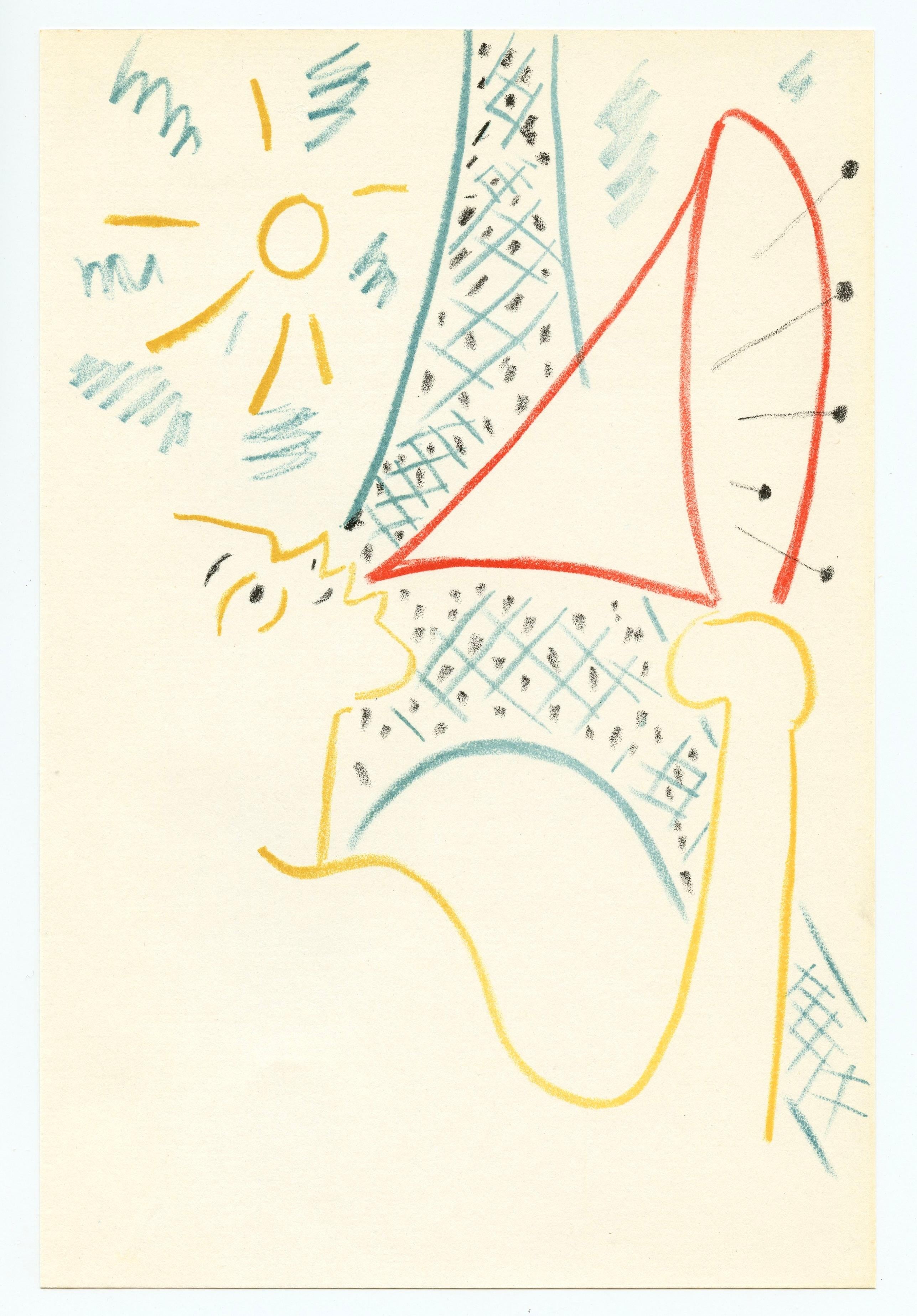 original lithograph - Print by Jean Cocteau