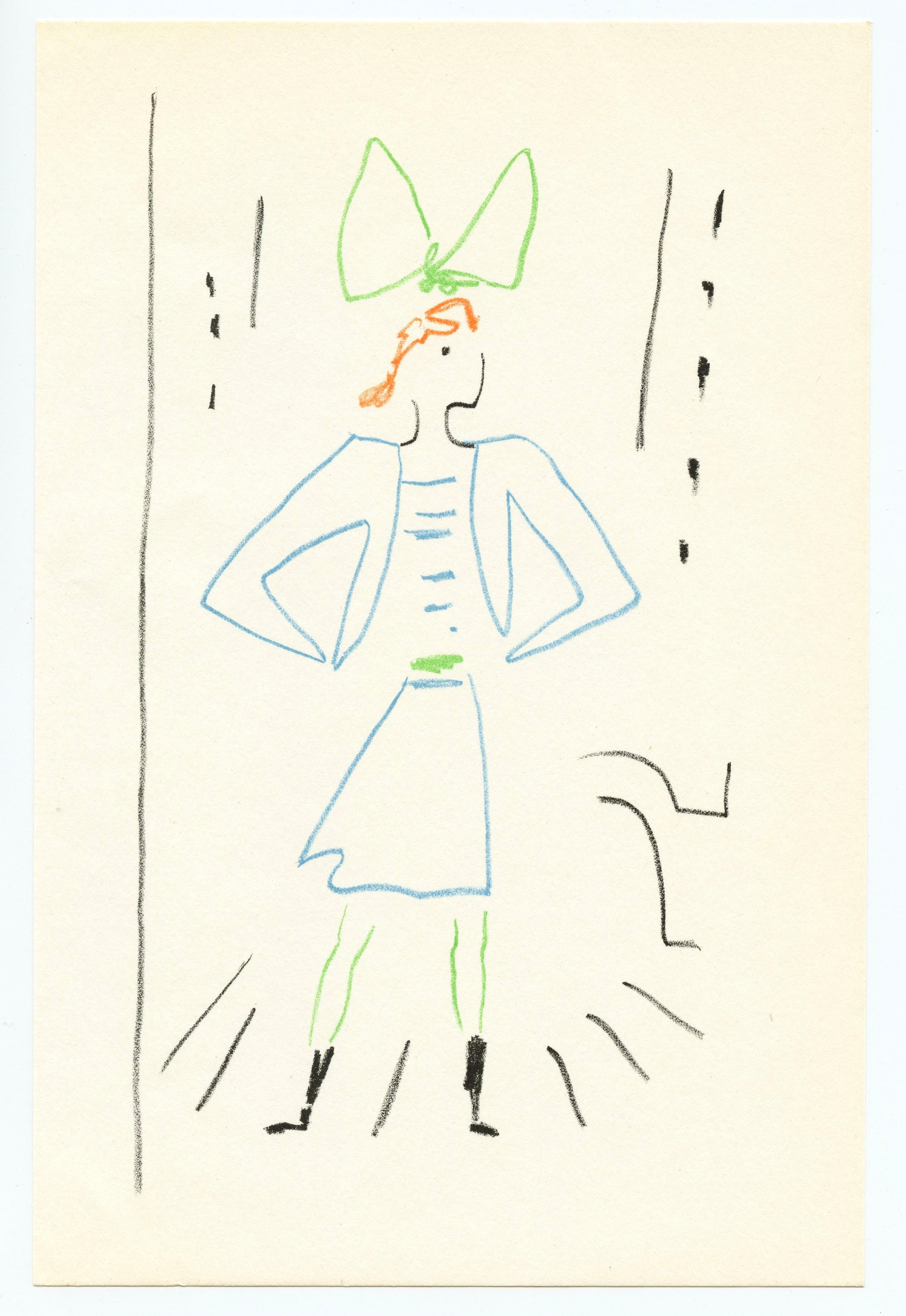 original lithograph - Print di Jean Cocteau