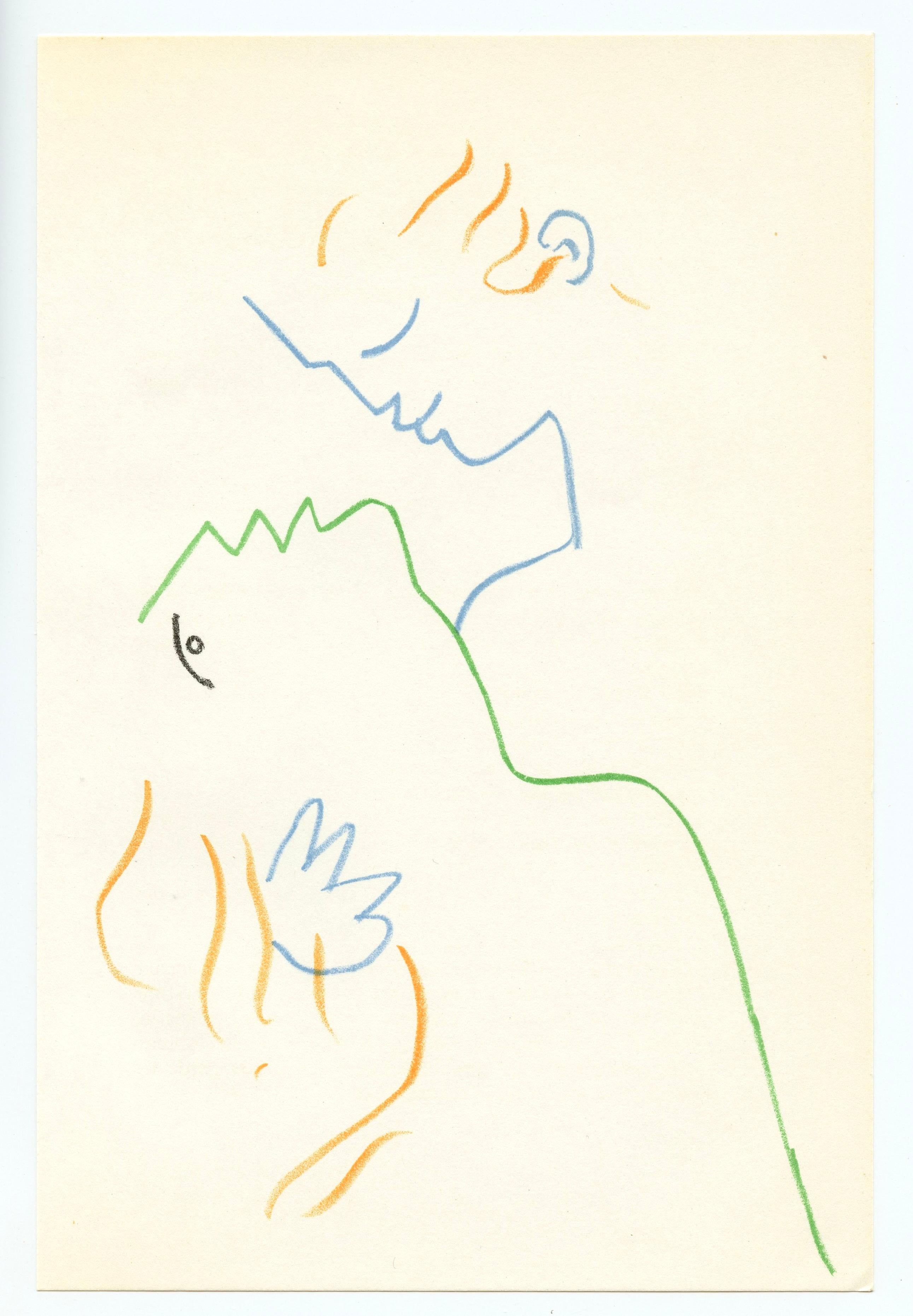 original lithograph - Print by Jean Cocteau