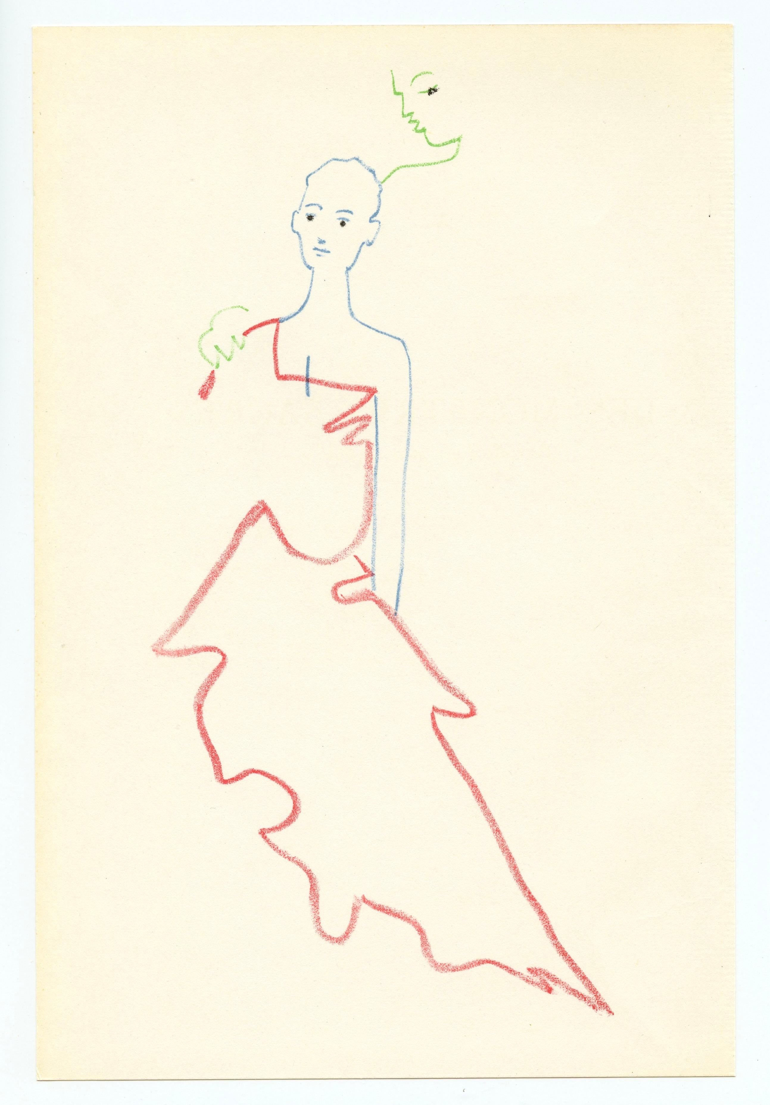 original lithograph - Print by Jean Cocteau