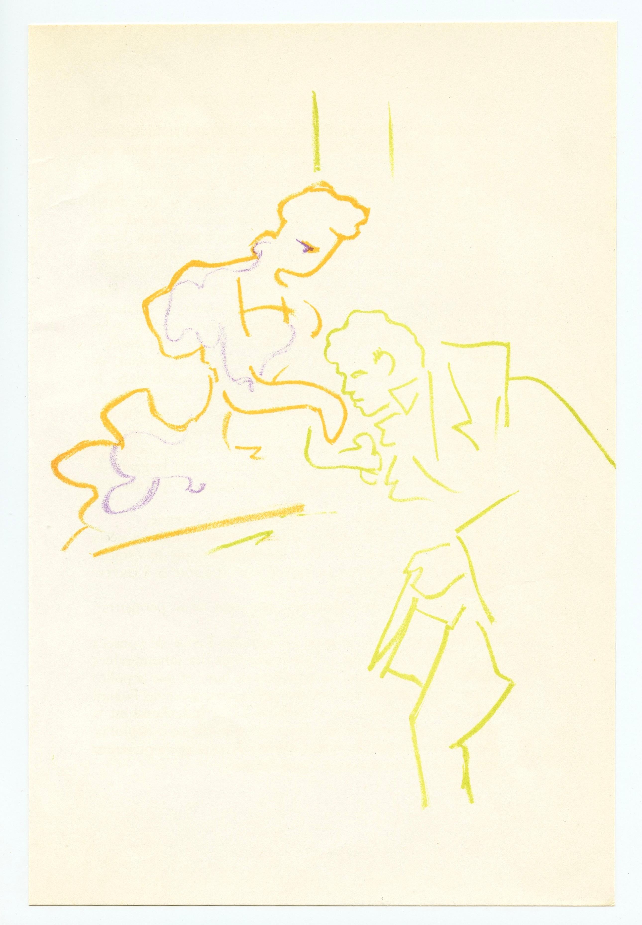 original lithograph - Print by Jean Cocteau