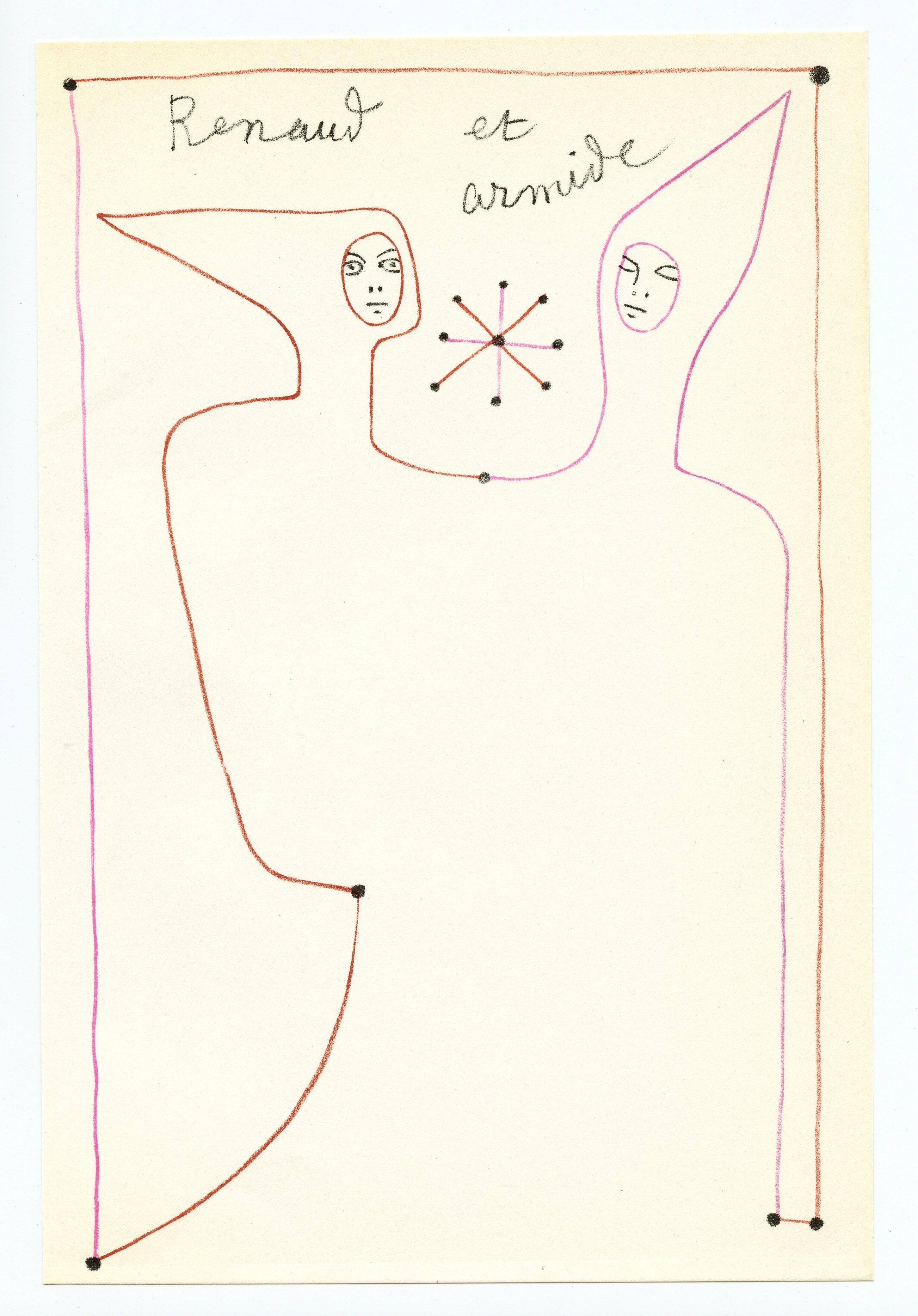original lithograph - Print by Jean Cocteau