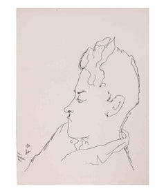 Portrait de Jean Desbordes - Lithograph by Jean Cocteau - 1929