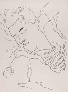 Portrait de Jean Desbordes - Lithographie de Jean Cocteau - 1929