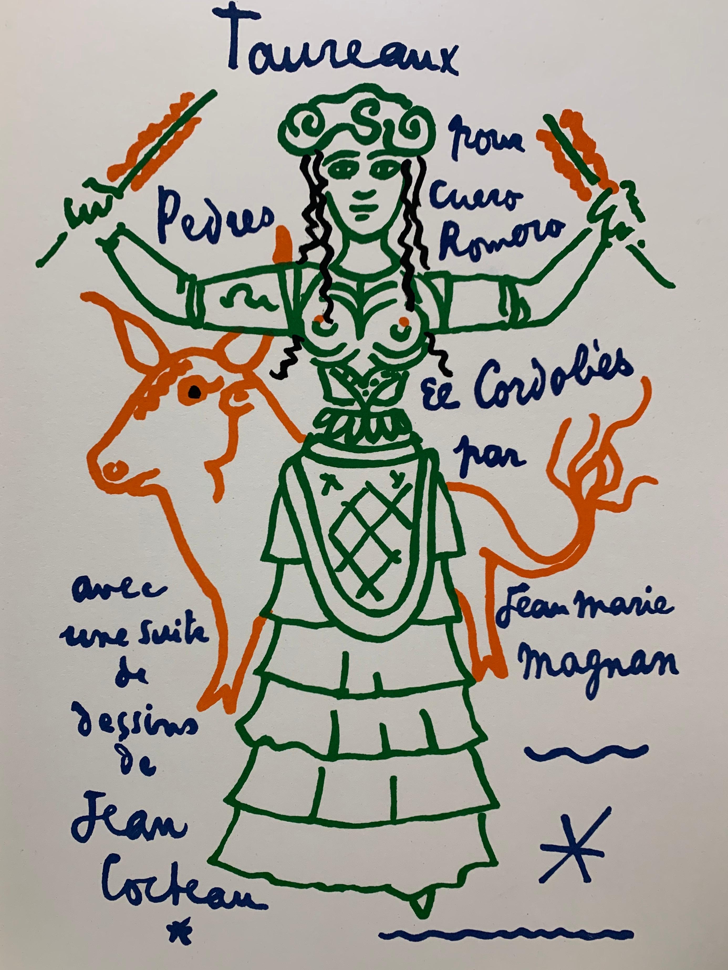 Taureaux- complete portfolio - Print by Jean Cocteau
