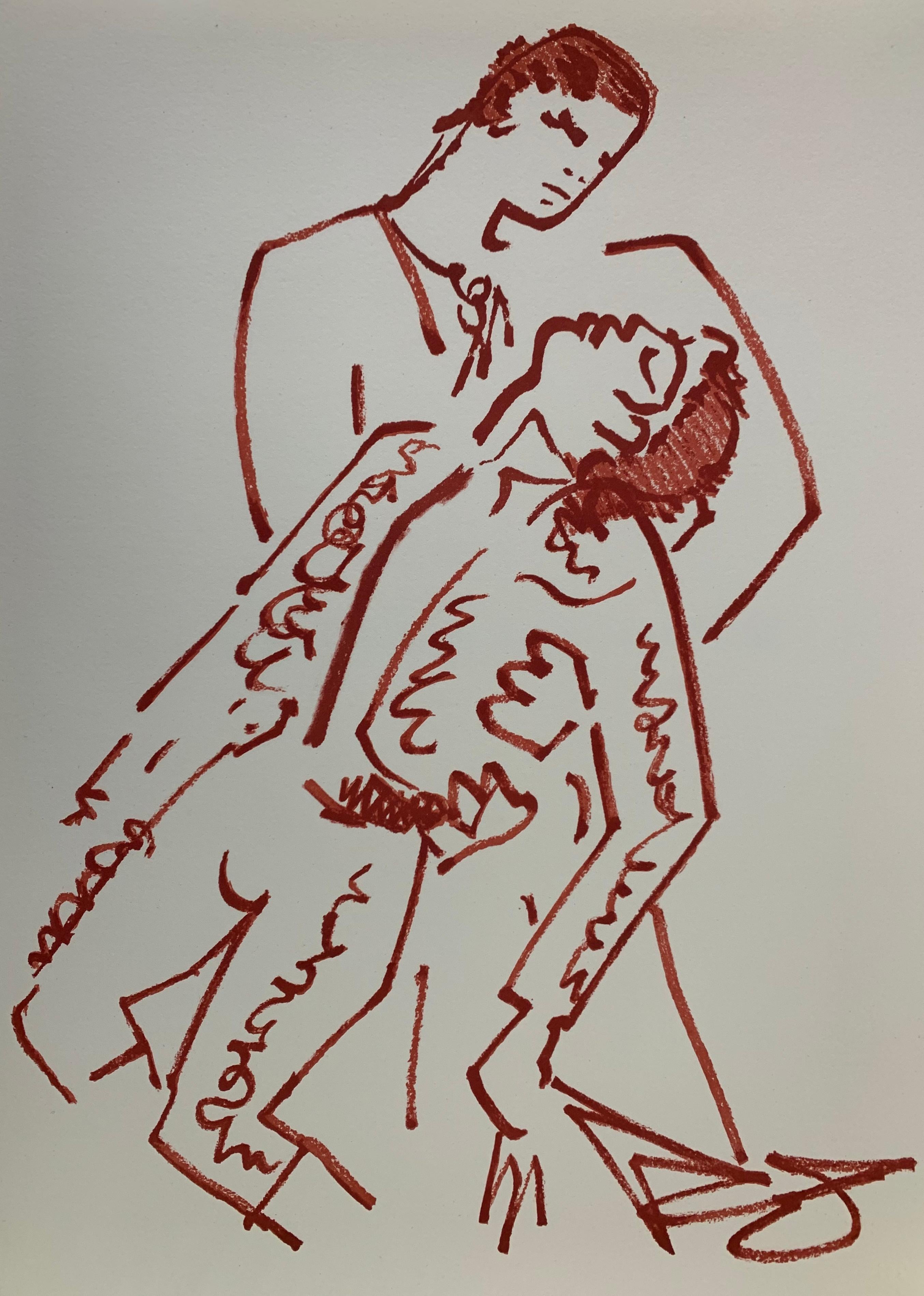 Taureaux- complete portfolio - Surrealist Print by Jean Cocteau