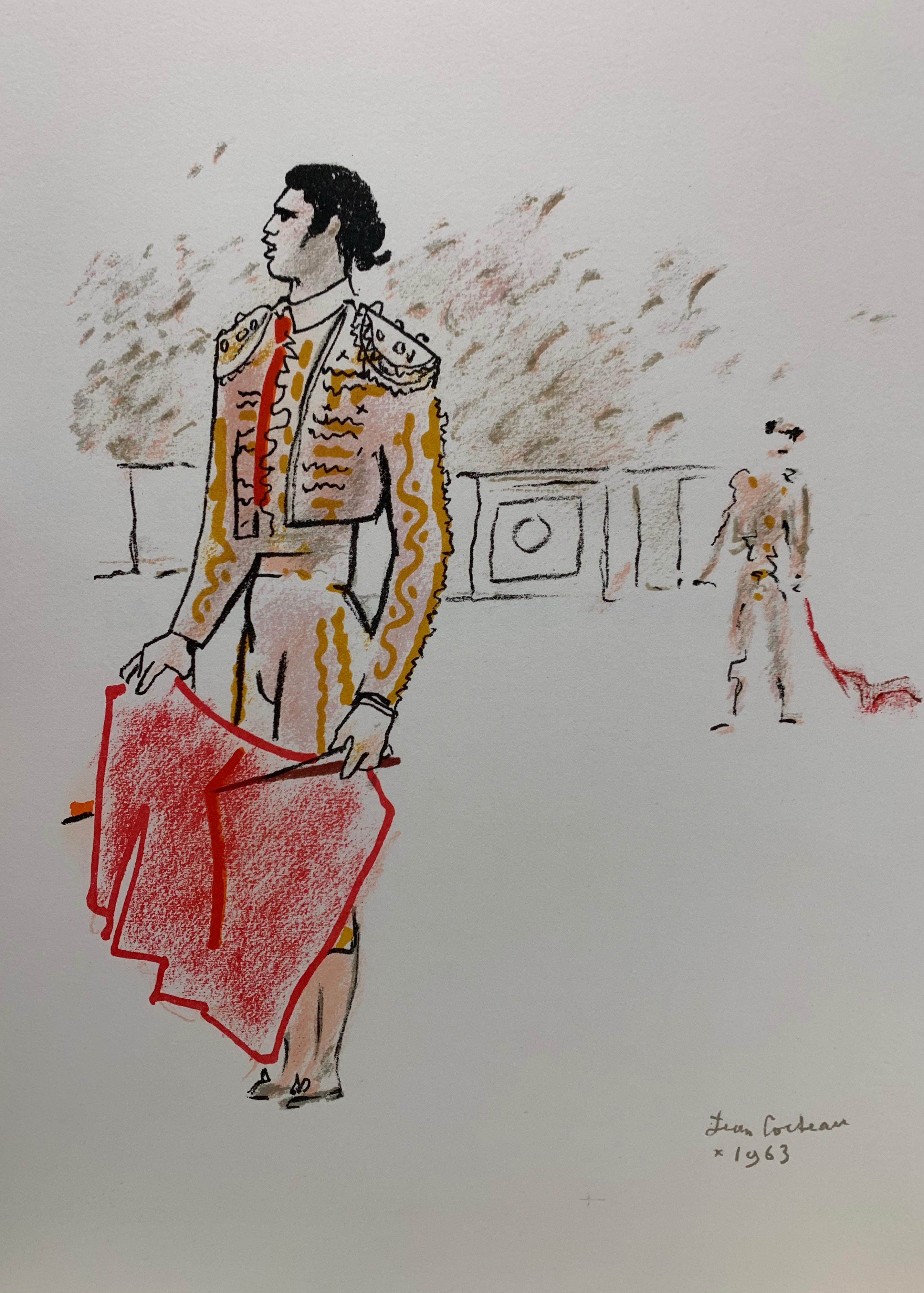 A mint copy of Cocteau's last great illustrated book. A book that again shows Surrealist interest in bull fighting in general and the symbol of the bull in particular.
