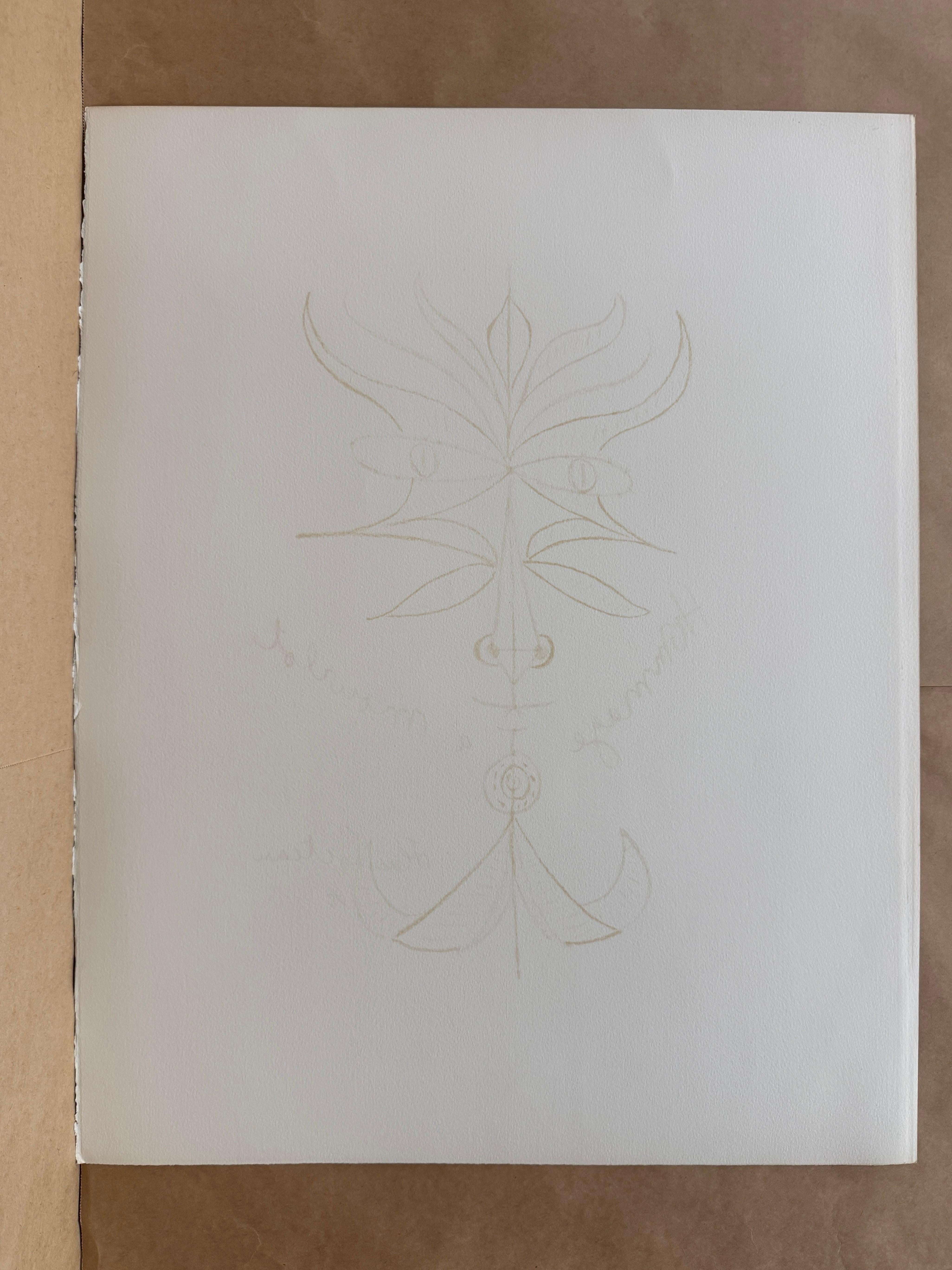 Tete de Faune - Hommage a Mourlot by Jean Cocteau, 1956 / 1975 For Sale 4