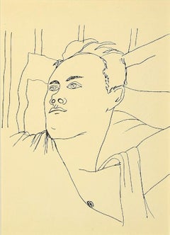 Vintage Young Boy - Lithograph by Jean Cocteau - 1930s