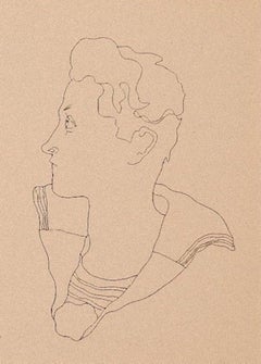 Young Boy - Photolithograph by Jean Cocteau - 1930s