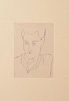 Jeune garçon - Photolithographe Vintage de Jean Cocteau - 1930