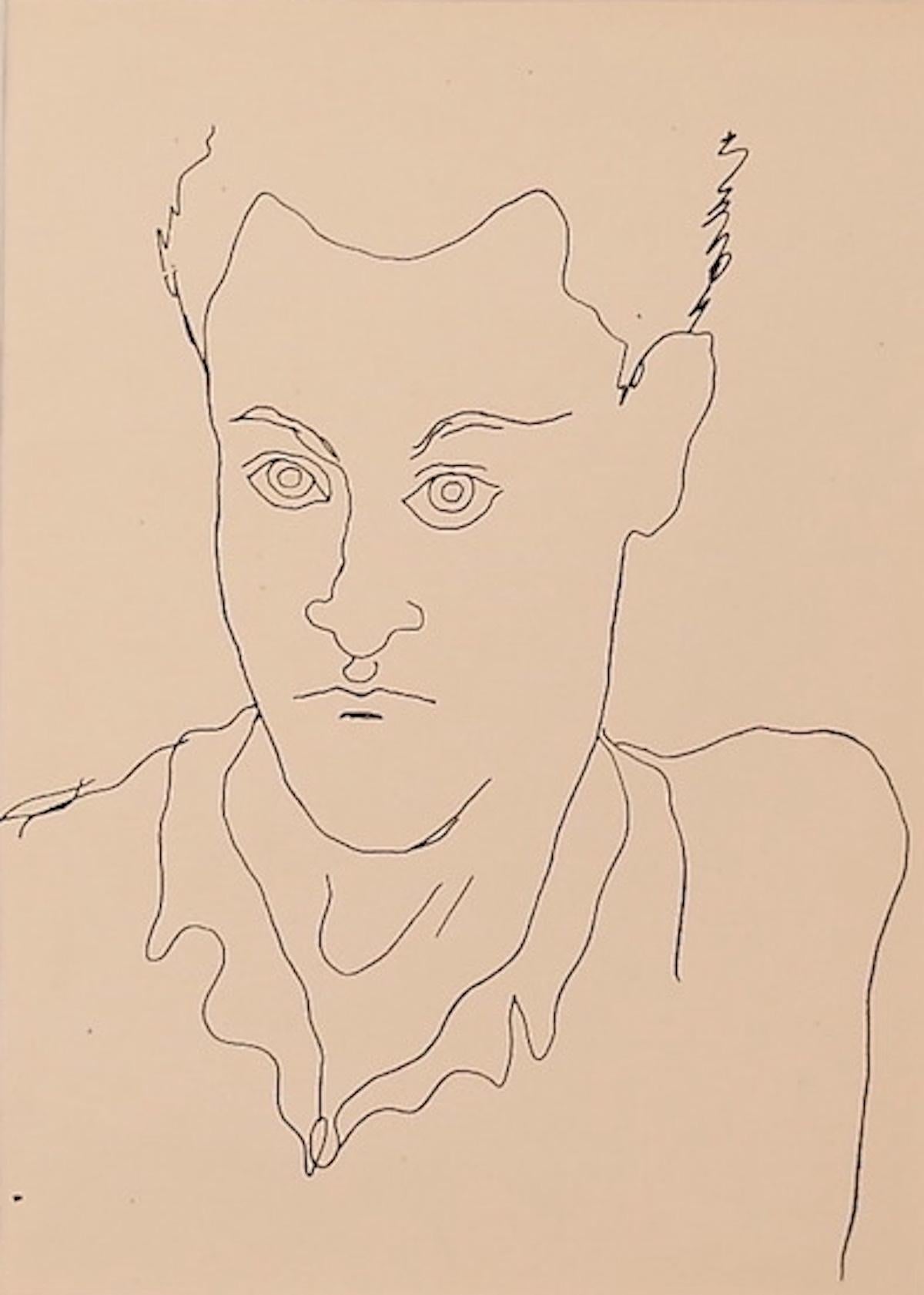 Young Boy ist eine Original-Fotolithografie von Jean Cocteau (1889 -1963) aus dem Jahr 1930.

Mit dem blauen Stempel der "Collezione Contessa Anna Labtitia Pecci" auf der Rückseite.

Ausgezeichnete Bedingungen.

Inklusive Passepartout: 49 x 34