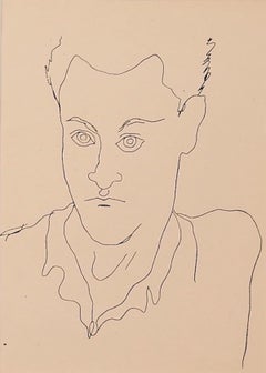 Jean Young - Fotolitografia d'epoca di Jean Cocteau - anni '30