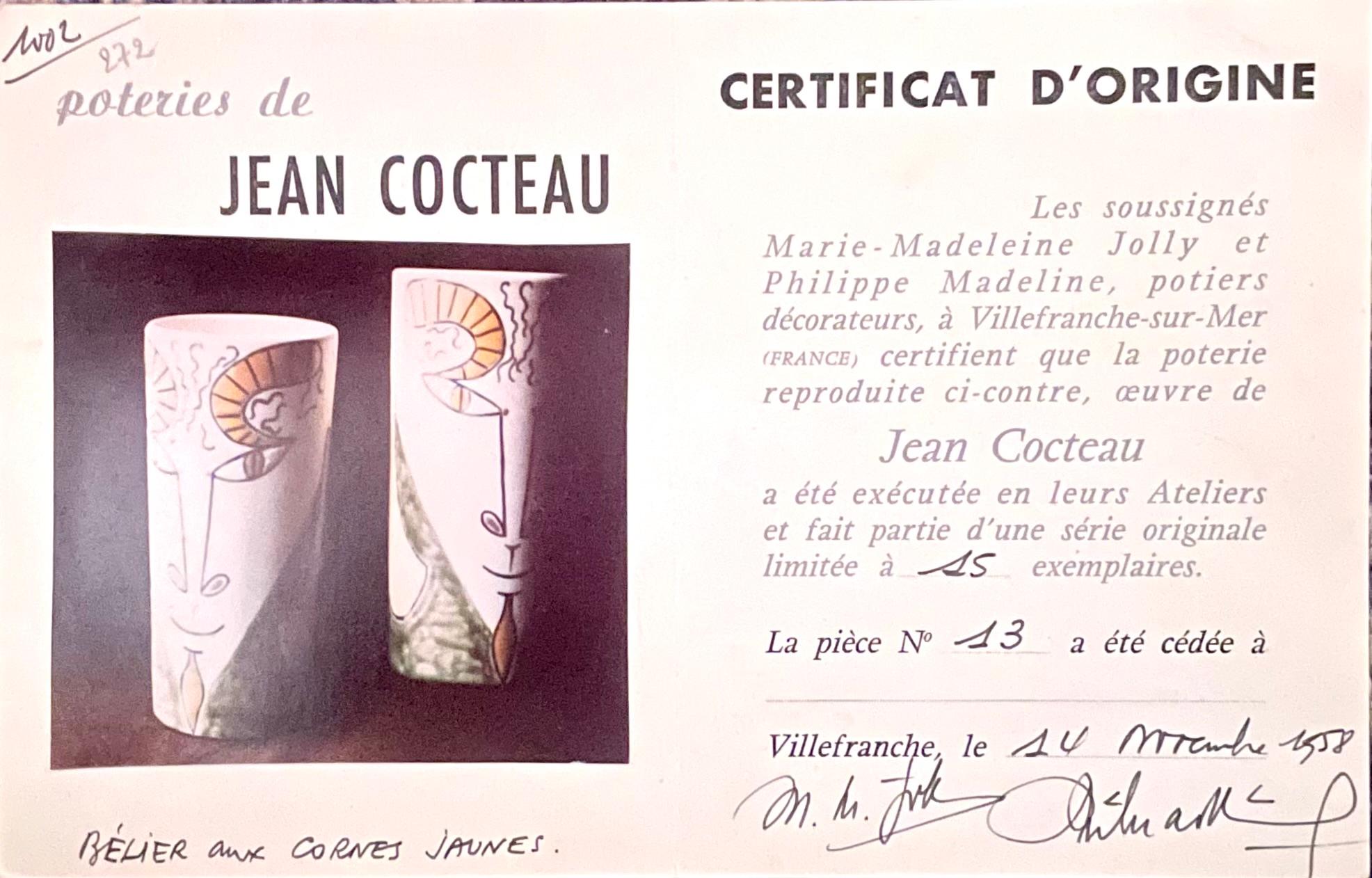 Bélier aux cornes jaunes en vente 13