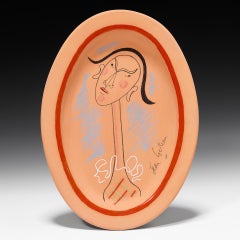 Scultura in ceramica “Le Miroir d'Arlequin”, Art Déco, firmata, 1958, 7/35