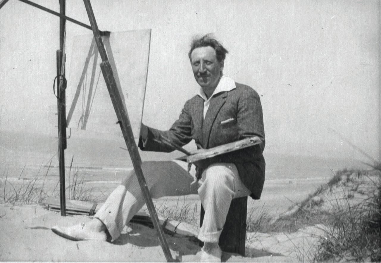 Antike stimmungsvolle postimpressionistische Landschaft Ölgemälde von Jean Colin im Angebot 14