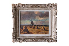 Antike stimmungsvolle postimpressionistische Landschaft Ölgemälde von Jean Colin