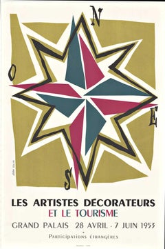 Poster originale di Les Artistes Decorateurs et le Tourisme, Francia, vintage