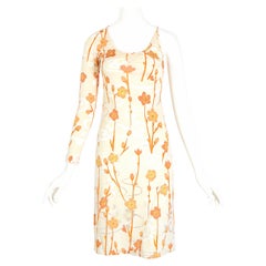 Asymmetrisches, teilweise transparentes Jersey-Kleid von Jean Colonna, F/S 1998