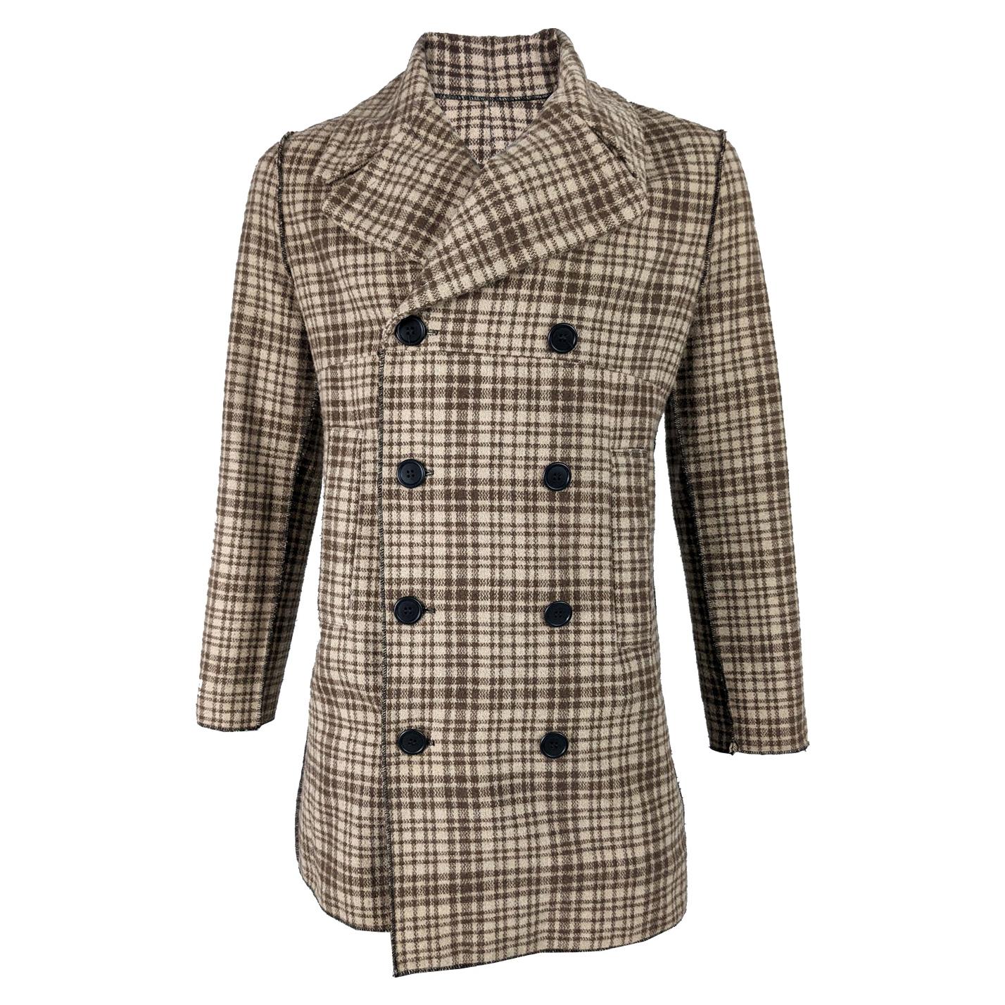 burgundy peacoat mens