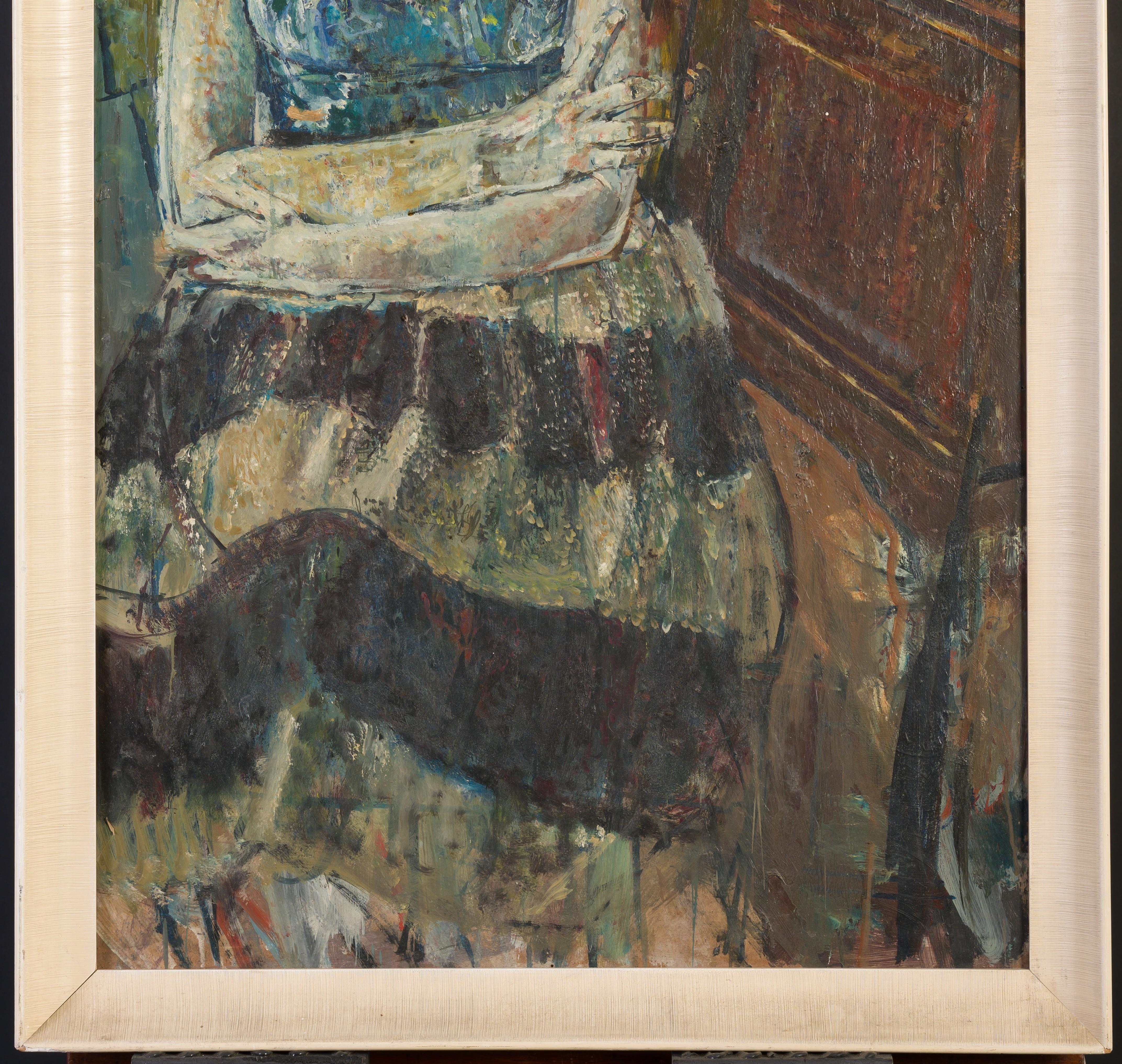 Jean Esme Oregon Cooke R.A. 1927 - 2008, war ein englischer Maler, Bildhauer, Töpfer und Lehrer, der in London geboren wurde. Cooke studierte an der Central School of Arts and Crafts, am Goldsmiths College und an der Camberwell School of Art.  