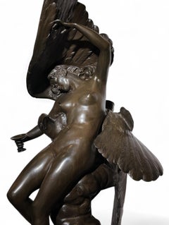 Jean Coulon - Aegina and Zeus Bronze Statue