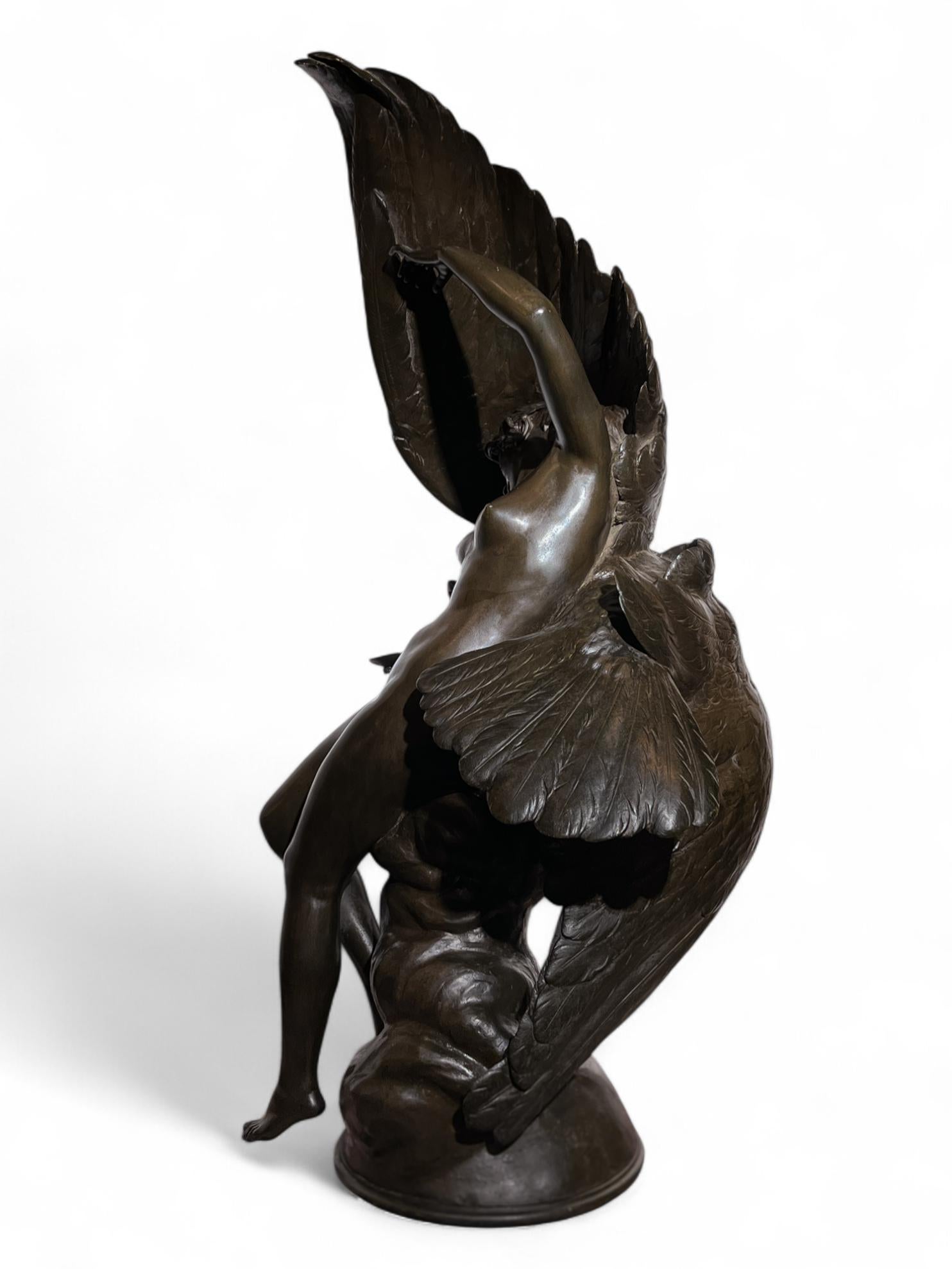 Jean Coulon - Estatua de bronce de Egina y Zeus en venta 7