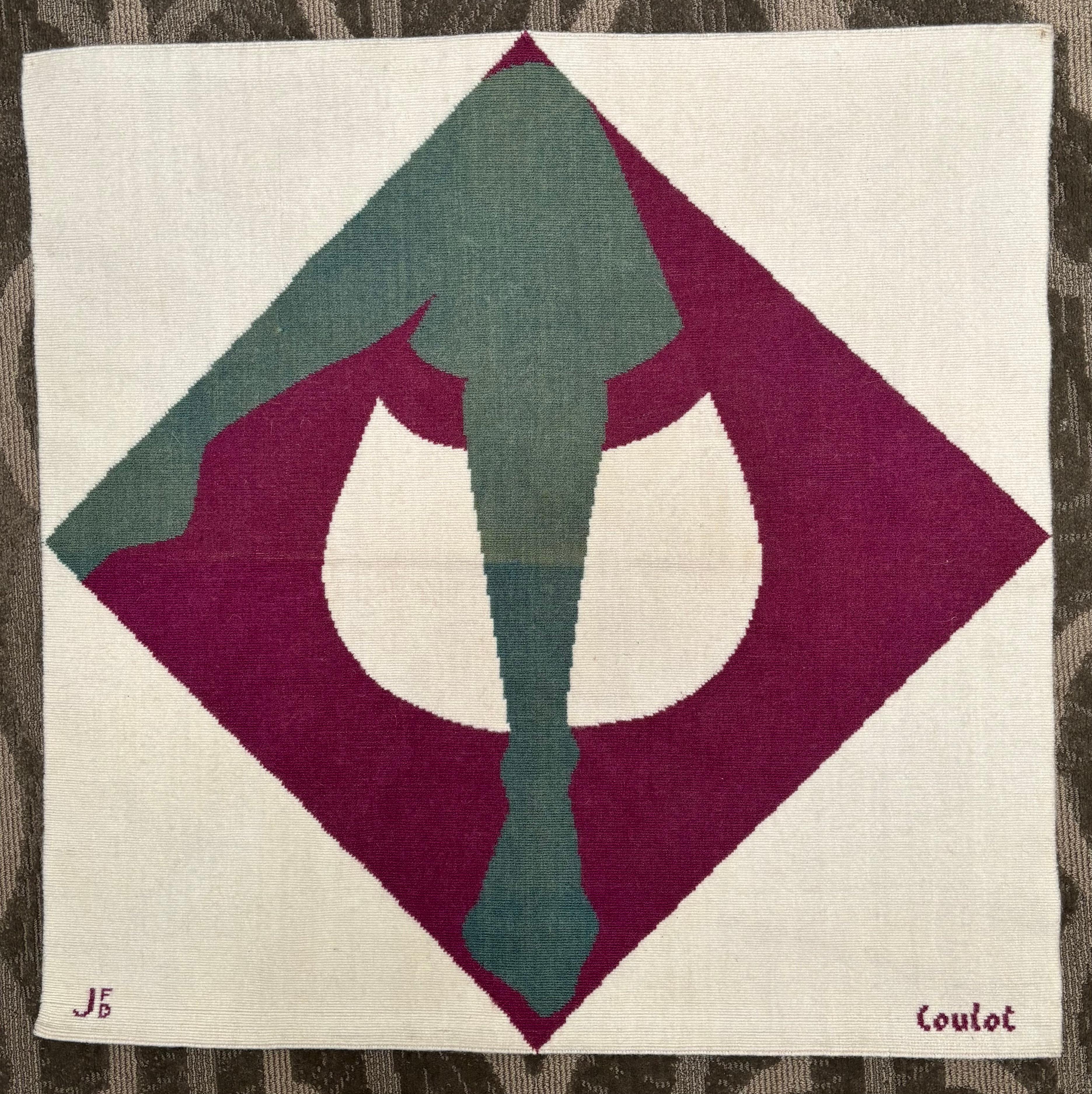 Machine-Made Jean Coulot wool wall tapestry title 