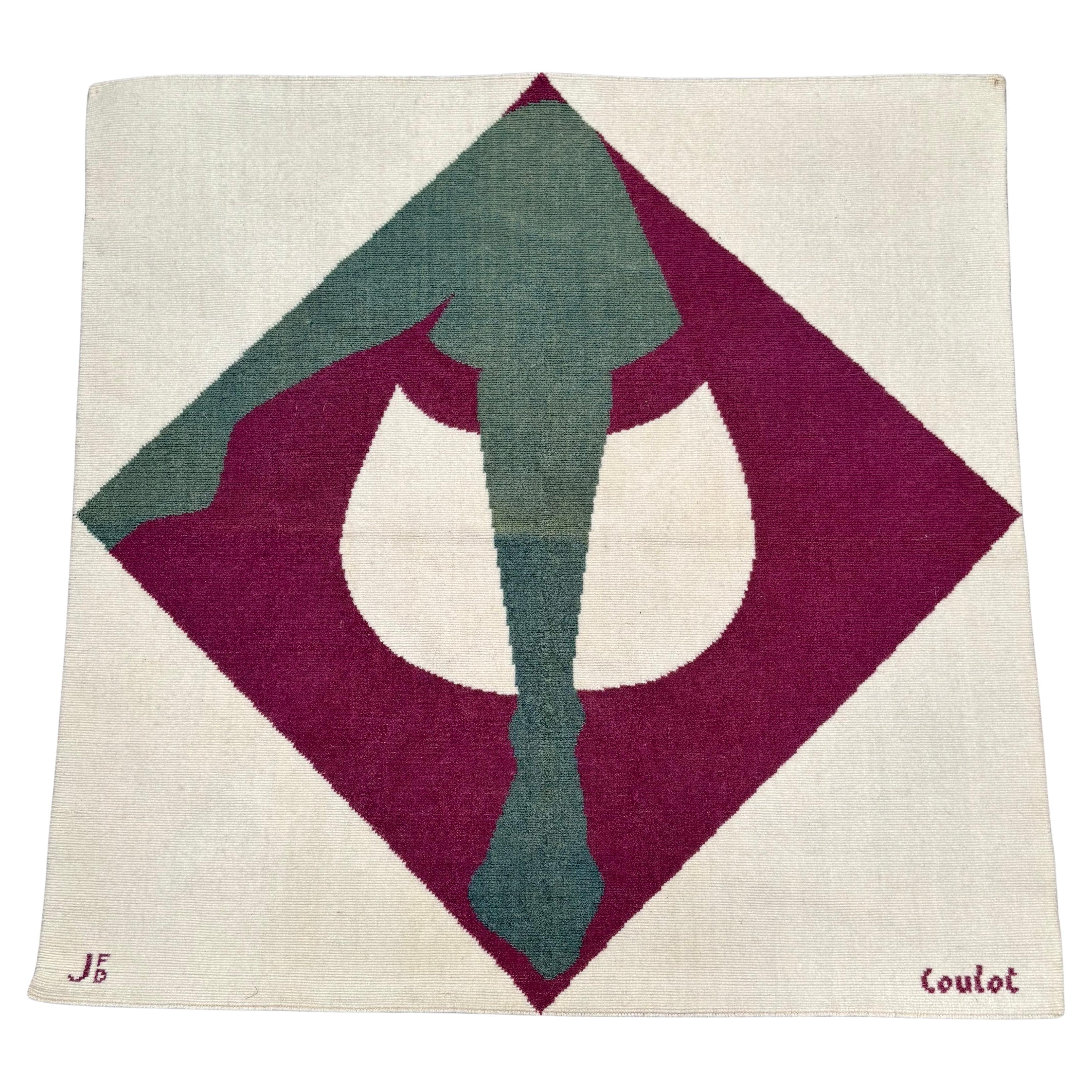 Jean Coulot wool wall tapestry title " Samantha " Legs of woman , for JFD . For Sale