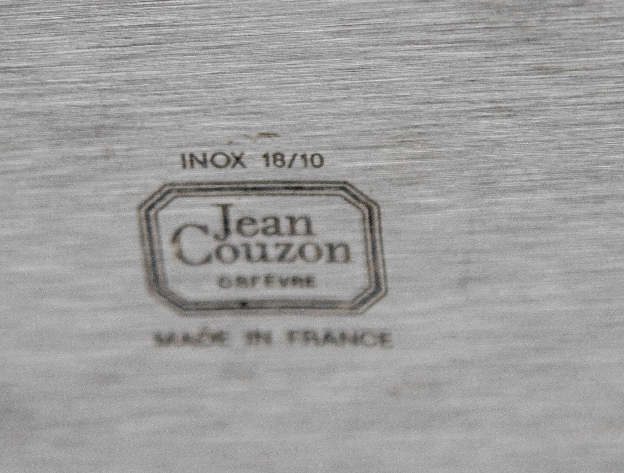 French Jean Couzon Stainless Steel Champagne Bucket Cooler For Sale