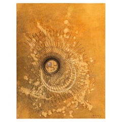 Jean Da Milano, Composizione, Olio su carta, 1974, Francia