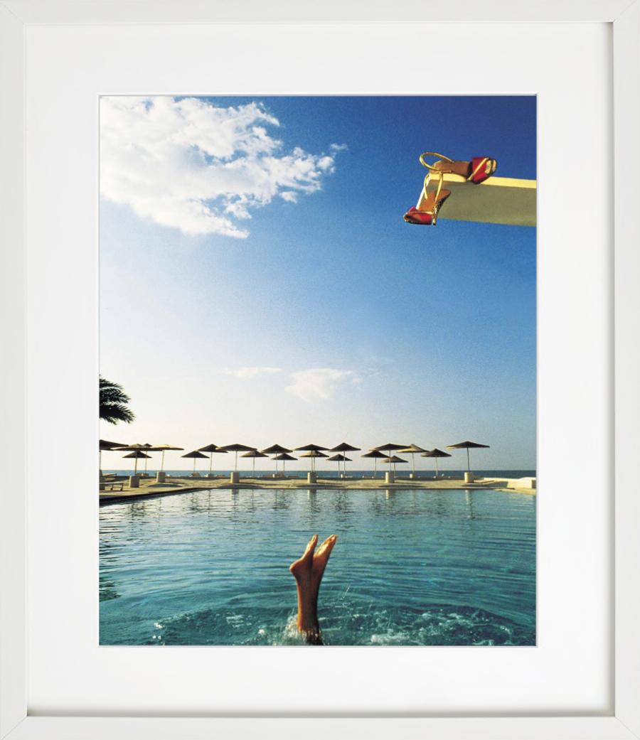 DIOR SHOES – Tunesien, Füße im Wasser schwimmen, Kunstfotografie, 1980 im Angebot 1