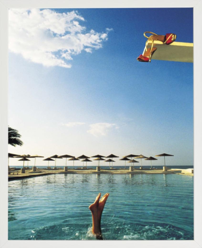 DIOR SHOES – Tunesien, Füße im Wasser schwimmen, Kunstfotografie, 1980 im Angebot 2