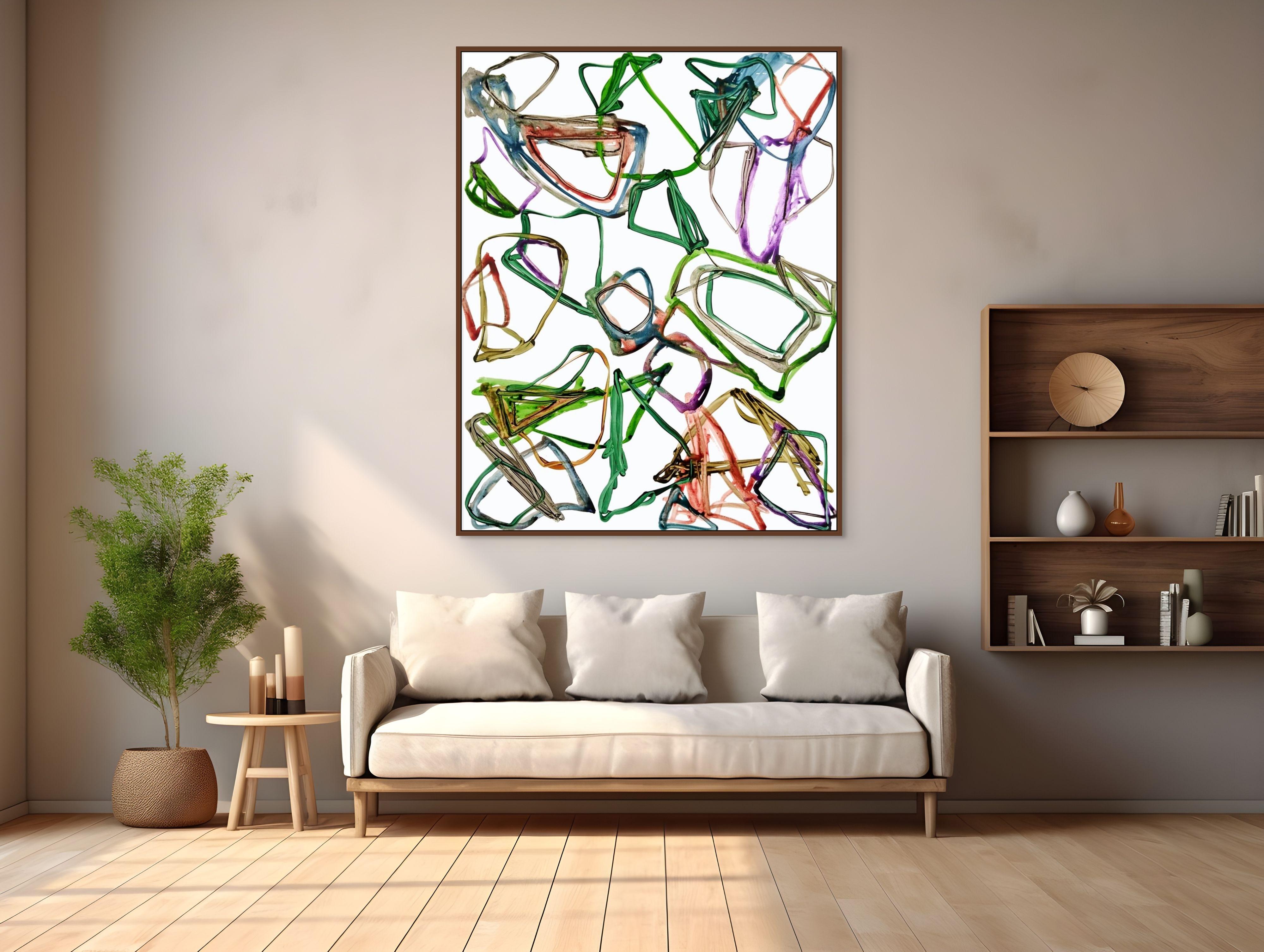N°1119 (Peinture abstraite) - Painting de Jean Daniel Salvat