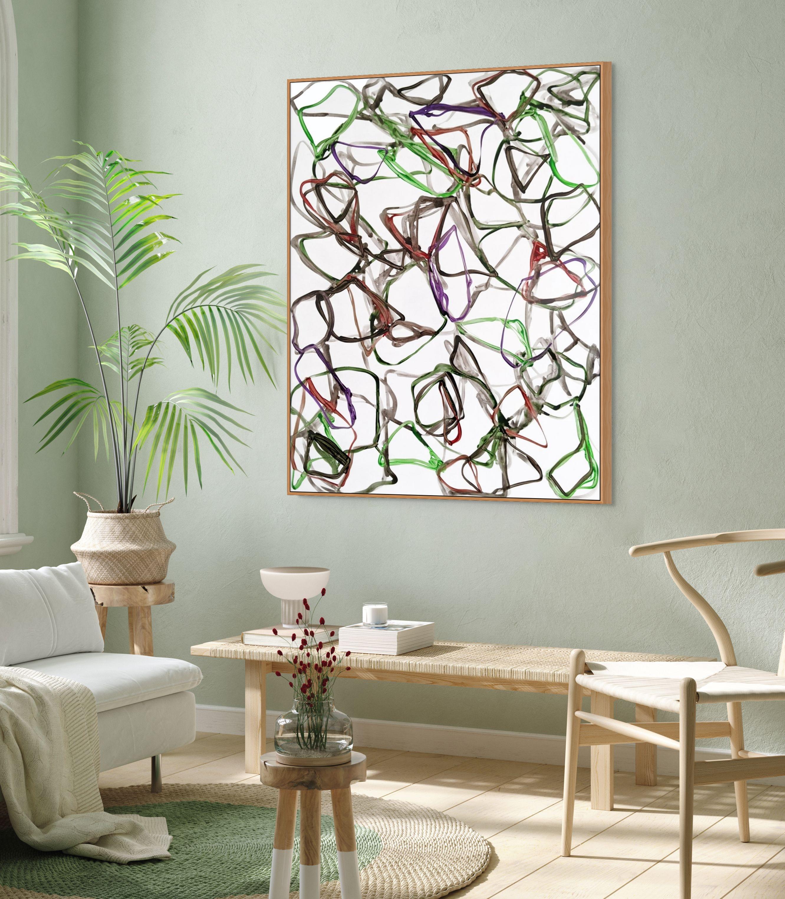 N°1122 (Pintura abstracta) - Painting Abstracto de Jean Daniel Salvat