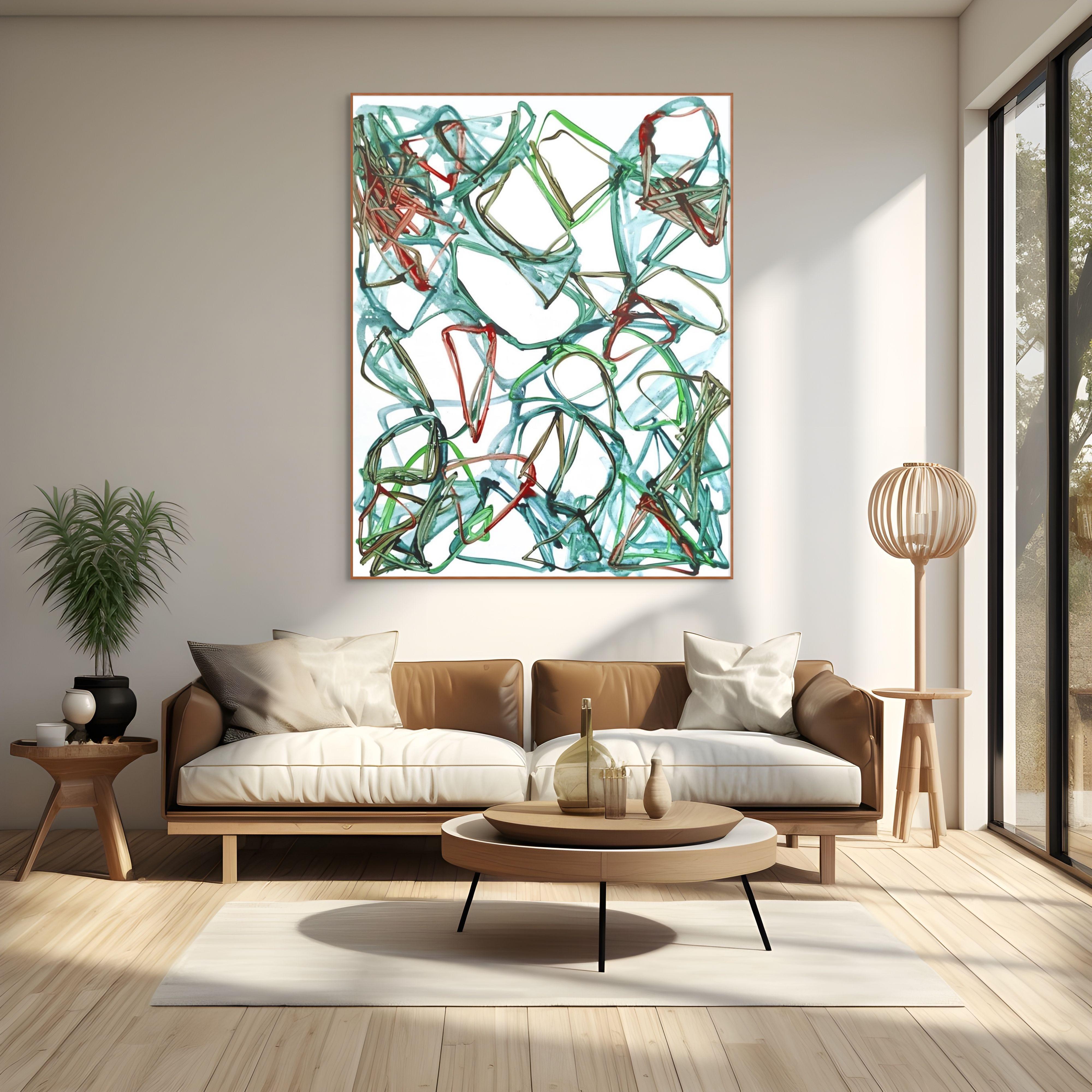 N°1129 (Pintura abstracta) - Painting de Jean Daniel Salvat