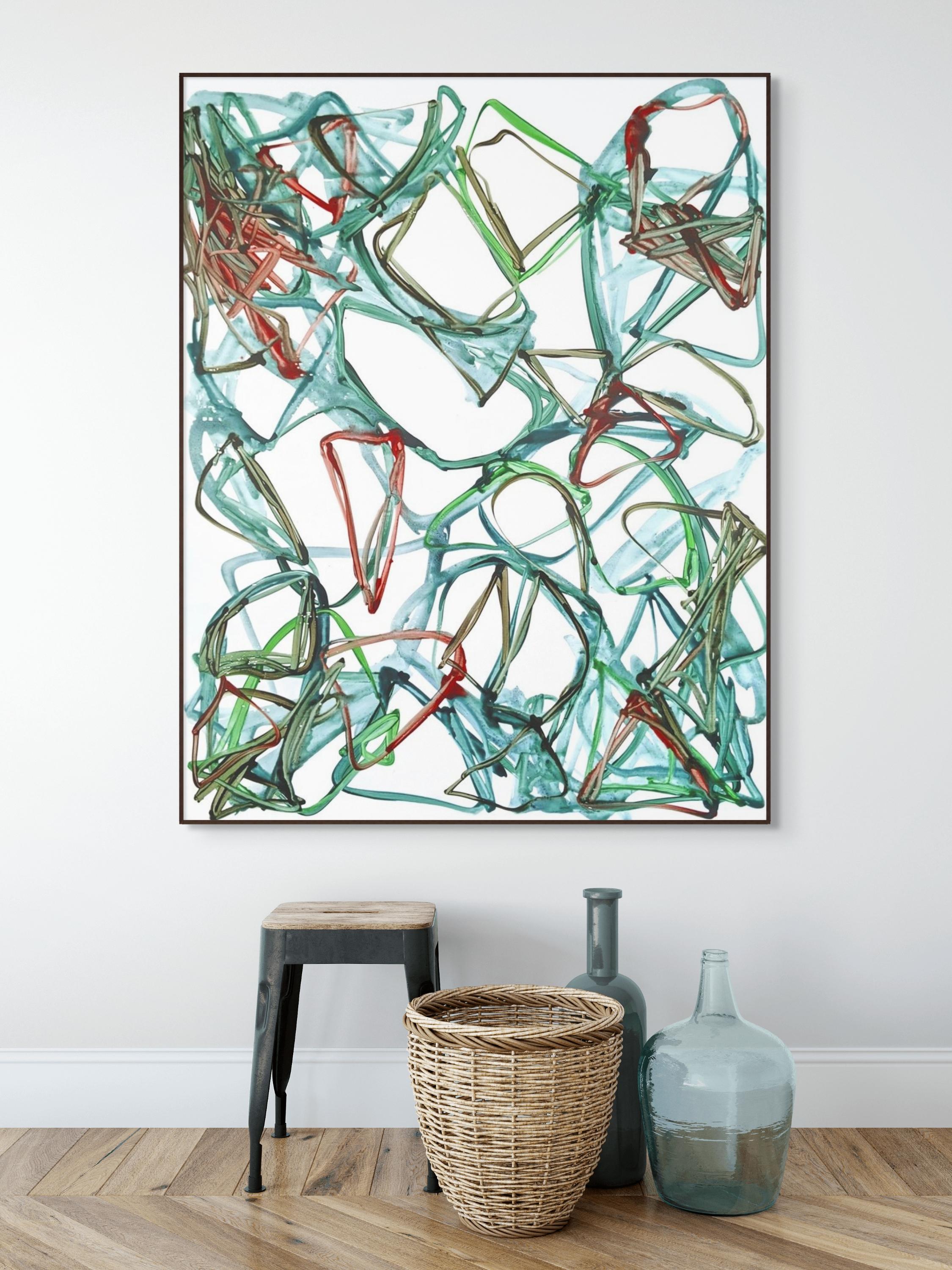 N°1129 (Pintura abstracta) - Painting Abstracto de Jean Daniel Salvat