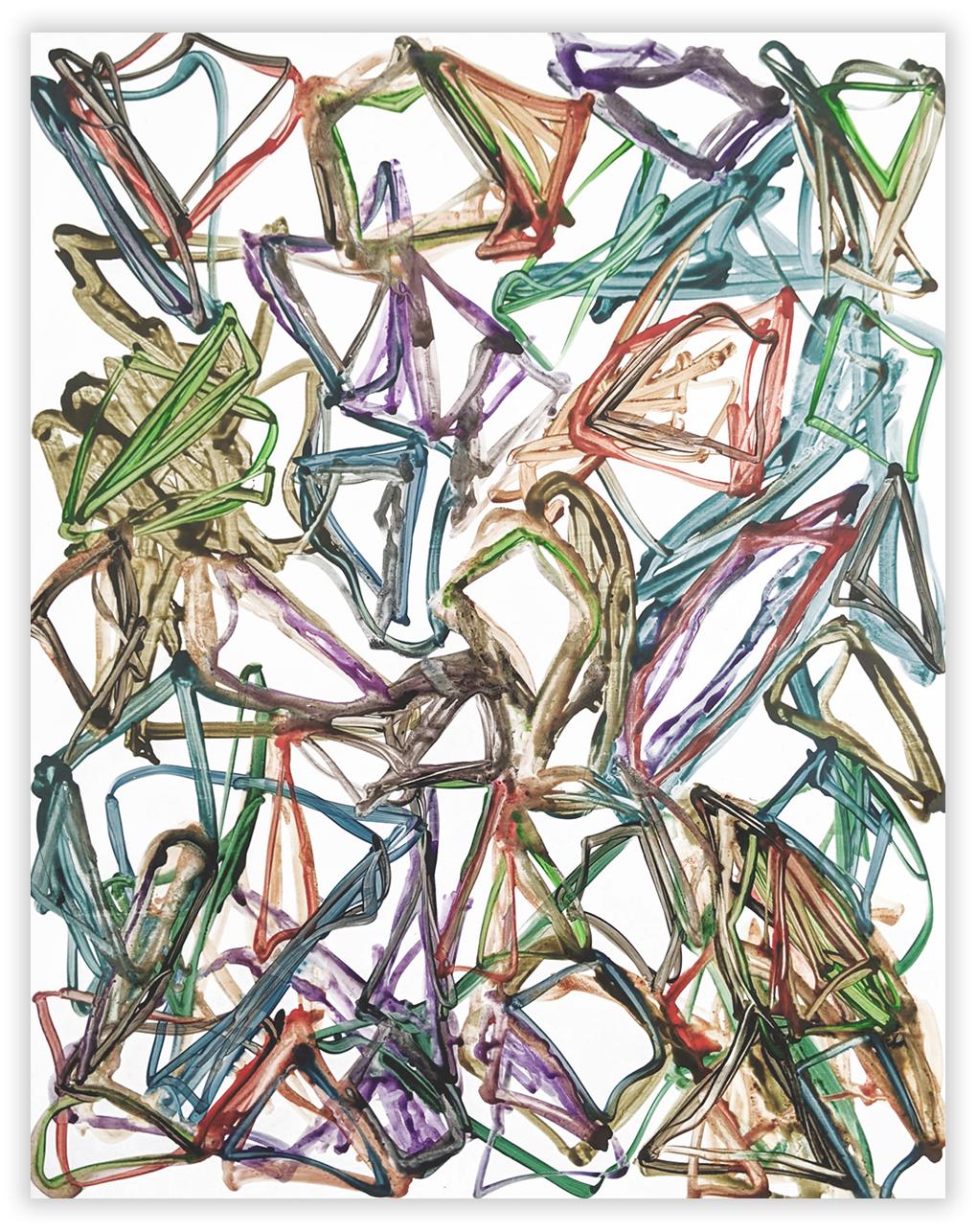 Abstract Painting di Jean Daniel Salvat - N°1132 (Pittura astratta)