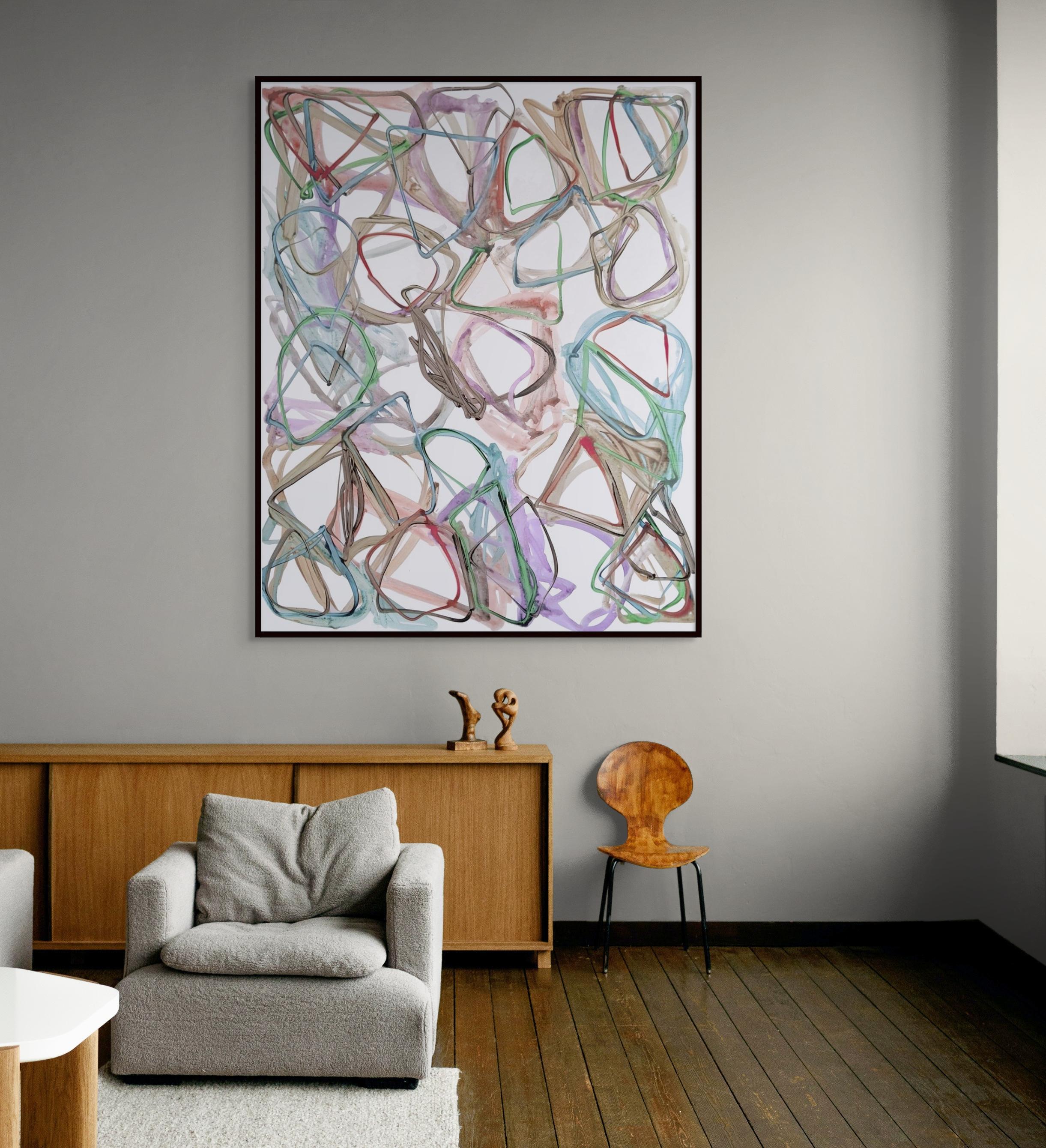 N°1135 (Pintura abstracta) - Painting de Jean Daniel Salvat