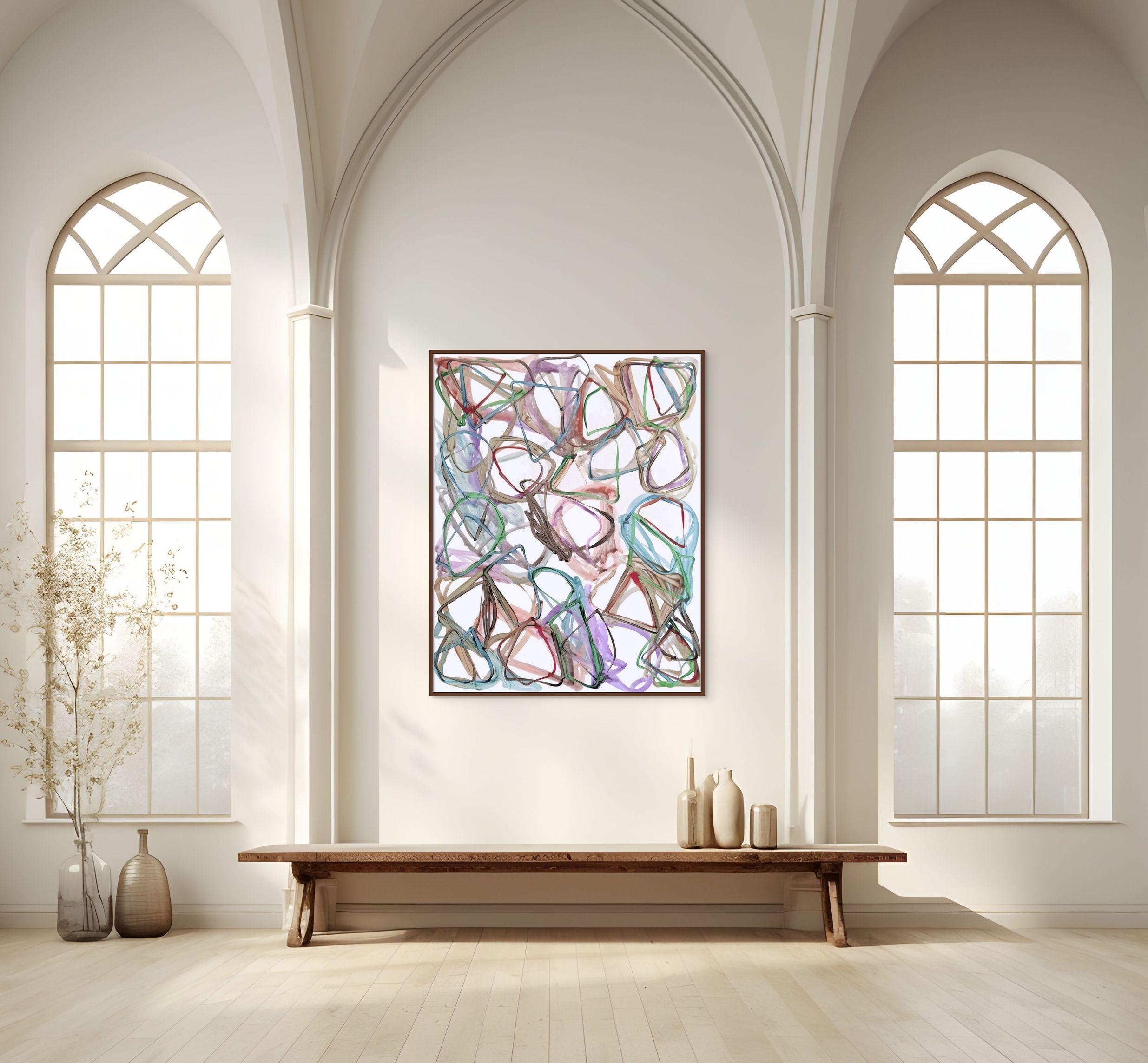 N°1135 (Pintura abstracta) - Painting Abstracto de Jean Daniel Salvat